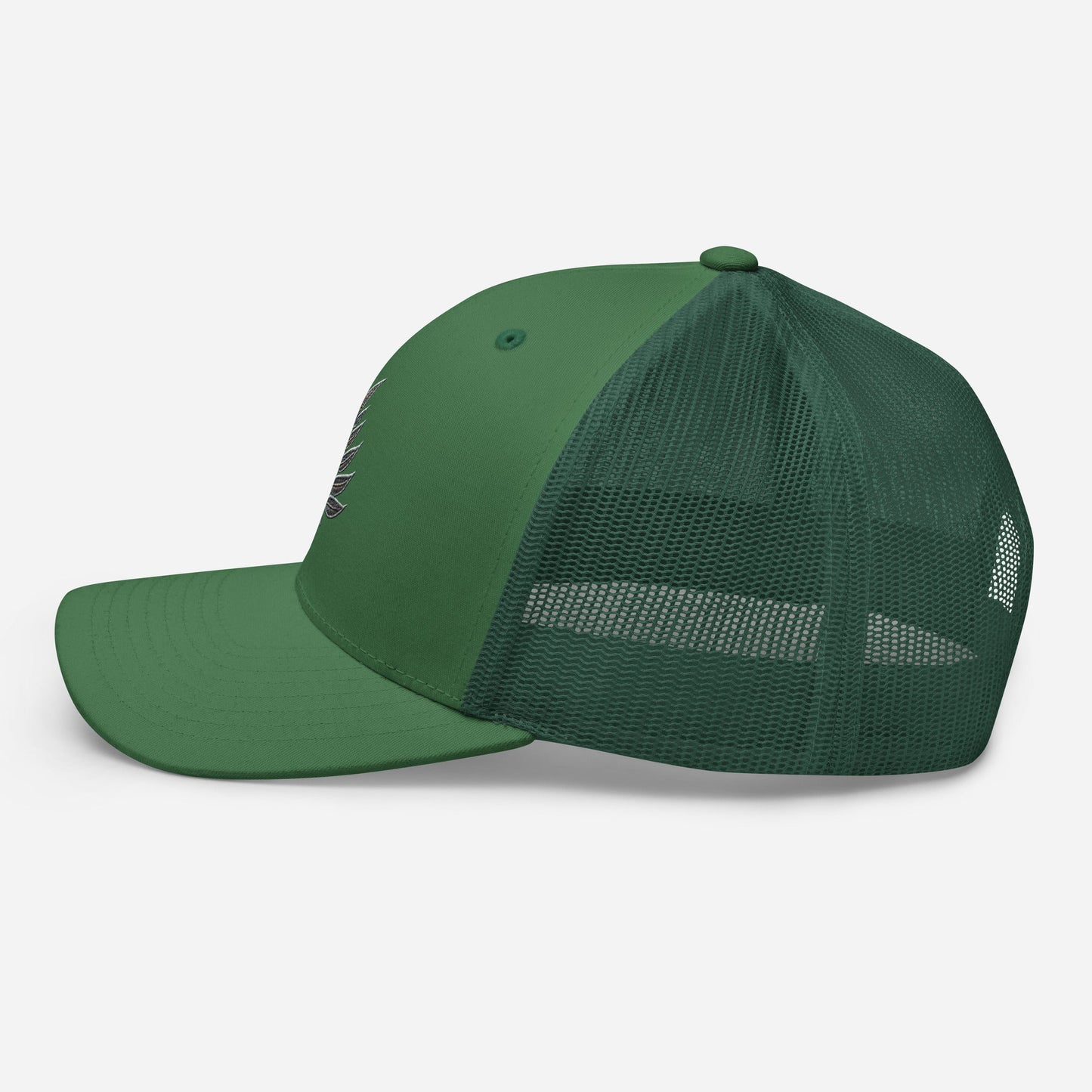 Nature Botanical Embroidered Leaf Trucker Cap: Comfortable & Classic Mesh Back Great Gift Idea