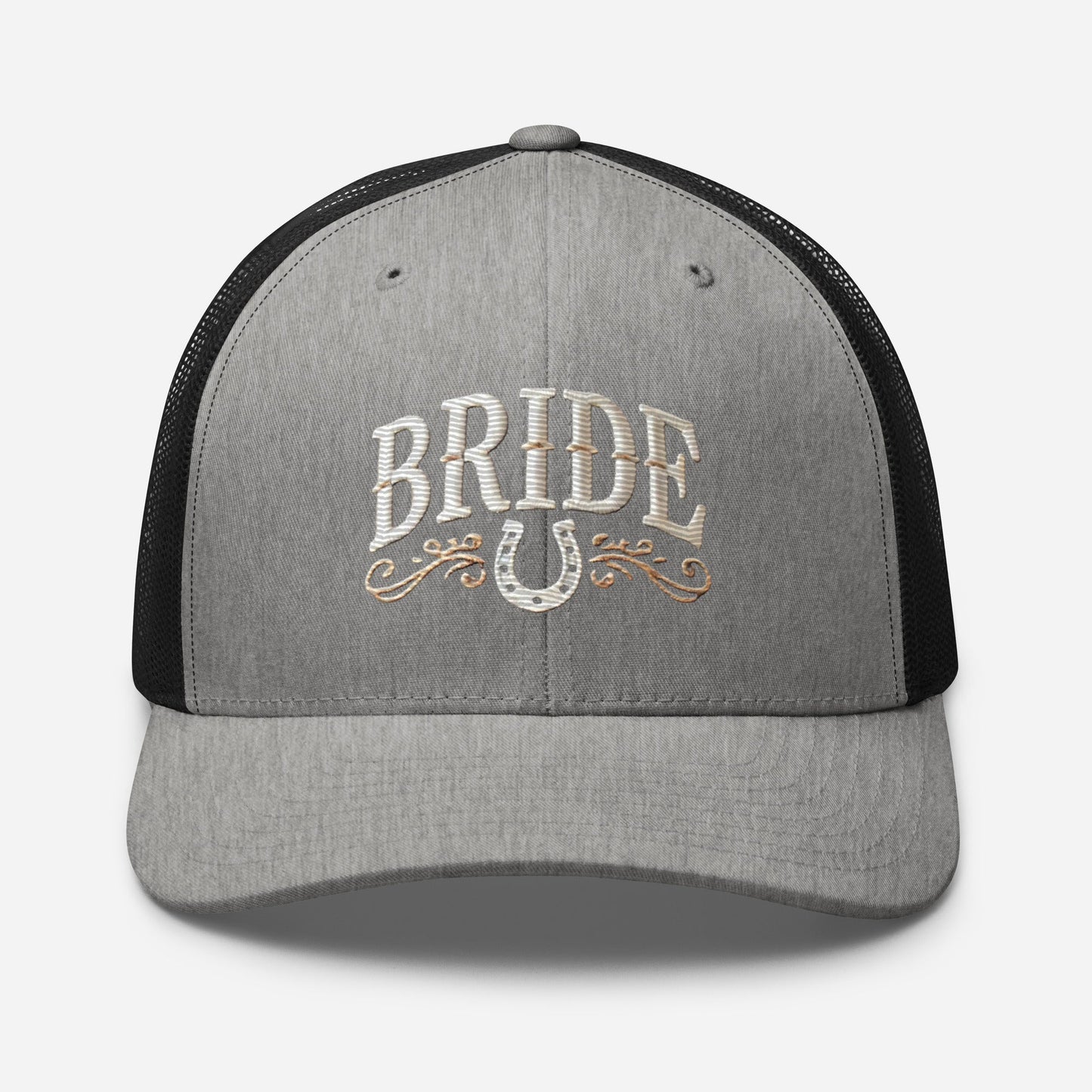 Embroidered Western-Inspired Bride Trucker Cap - Stylish and Comfortable Bridal Gift Great for any Bridal Occasion