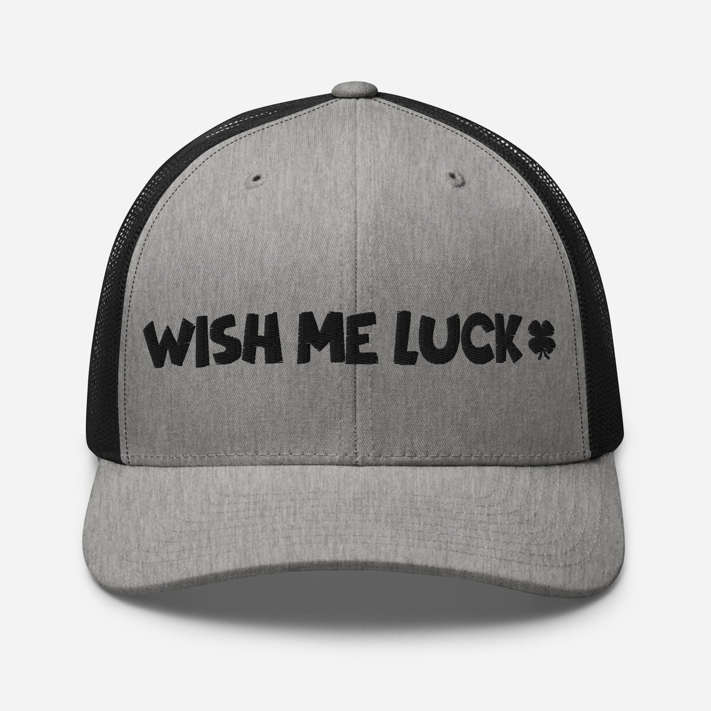 Wish Me Luck Clover Trucker Hat