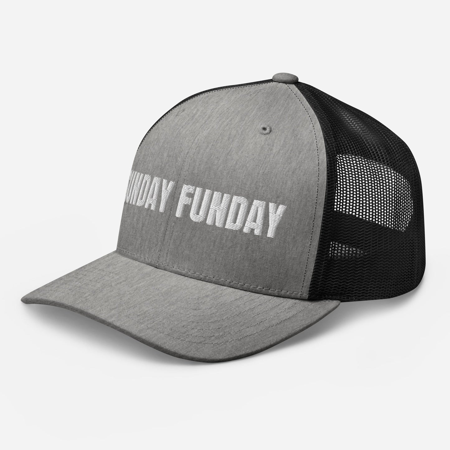 Sunday Funday Embroidered Trucker Cap