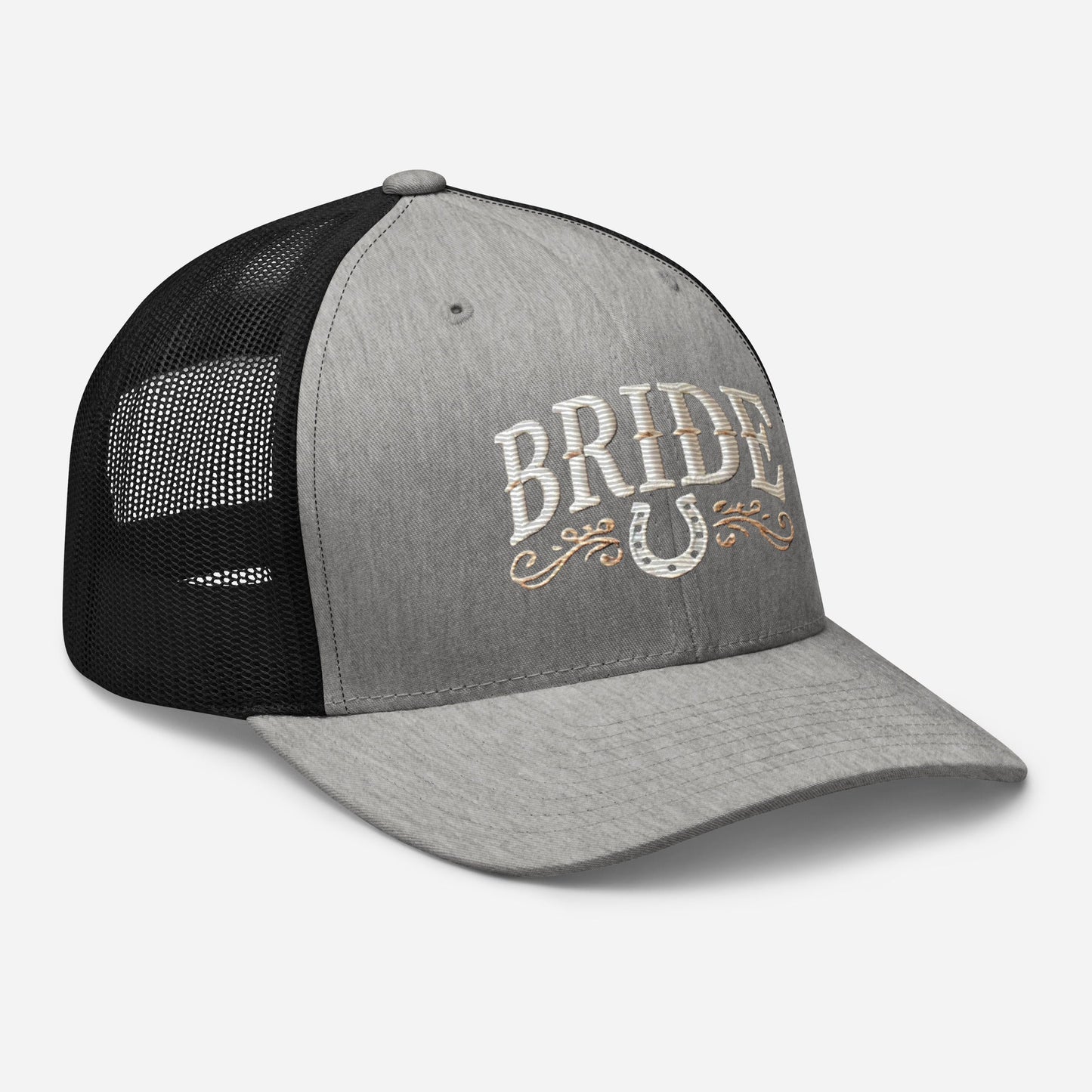 Embroidered Western-Inspired Bride Trucker Cap - Stylish and Comfortable Bridal Gift Great for any Bridal Occasion