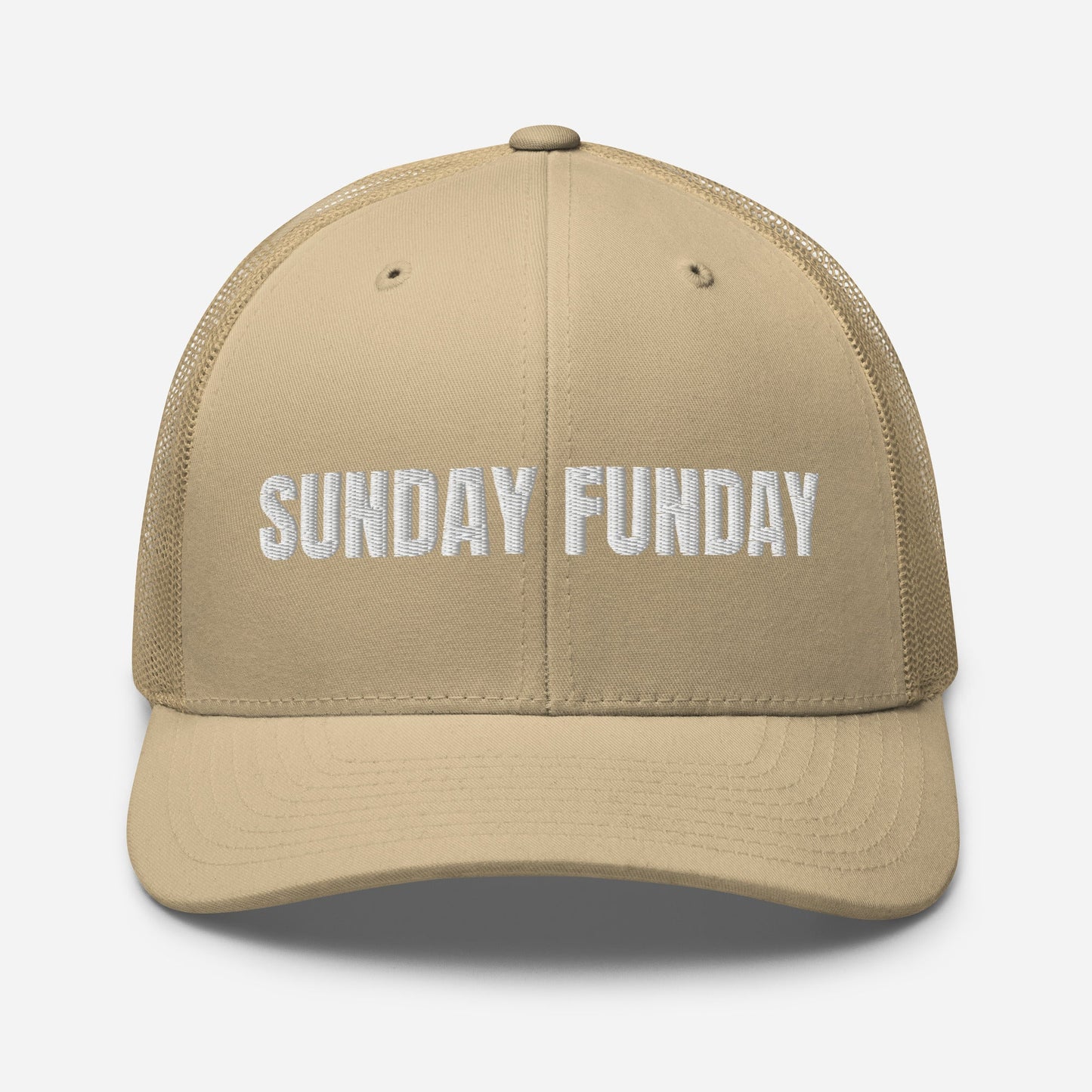 Sunday Funday Embroidered Trucker Cap