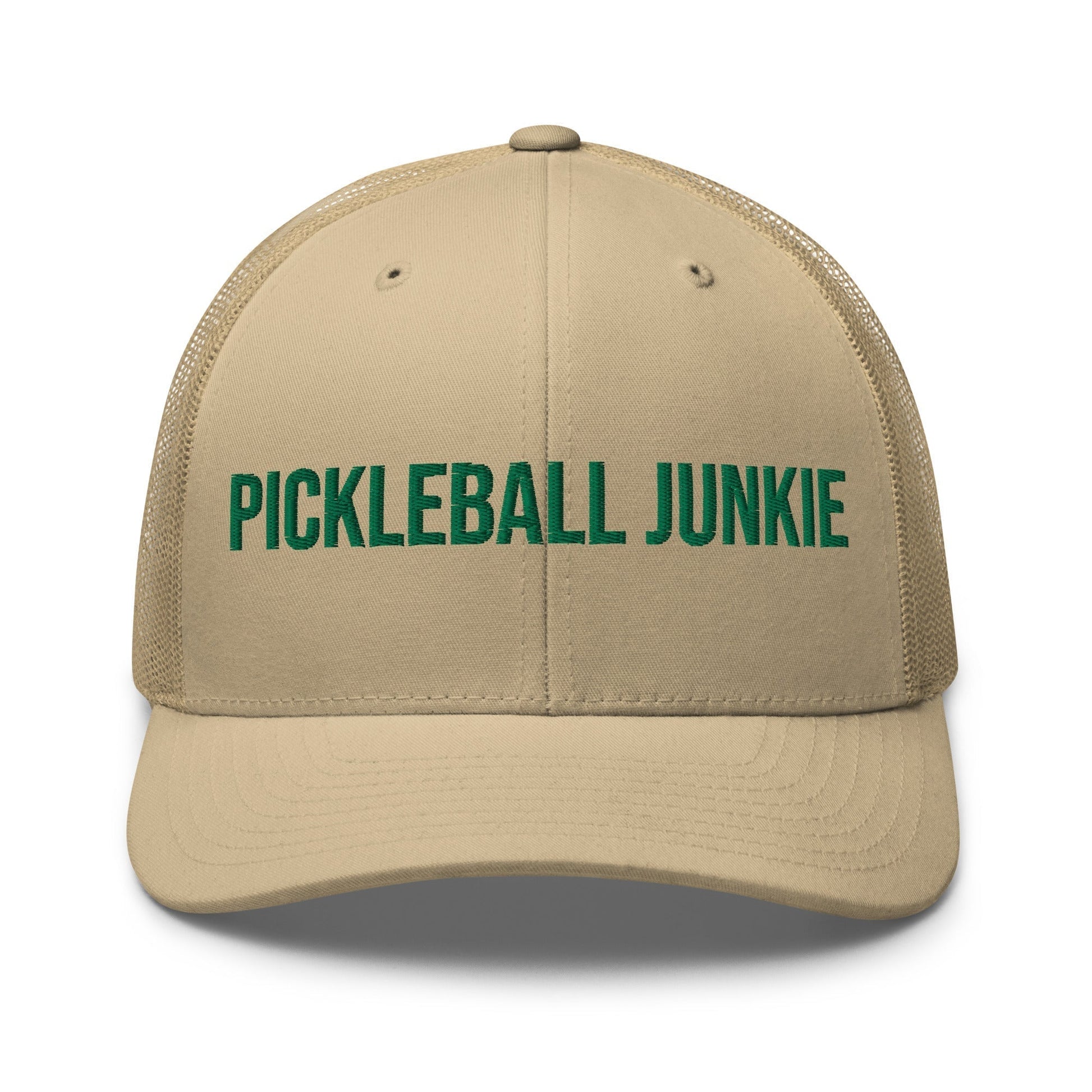 Pickleball Junkie Embroidered Trucker Cap