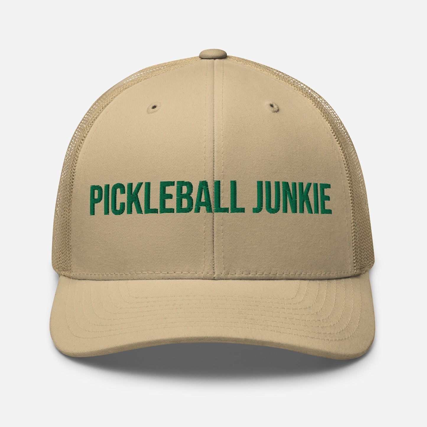 Pickleball Junkie Embroidered Trucker Cap