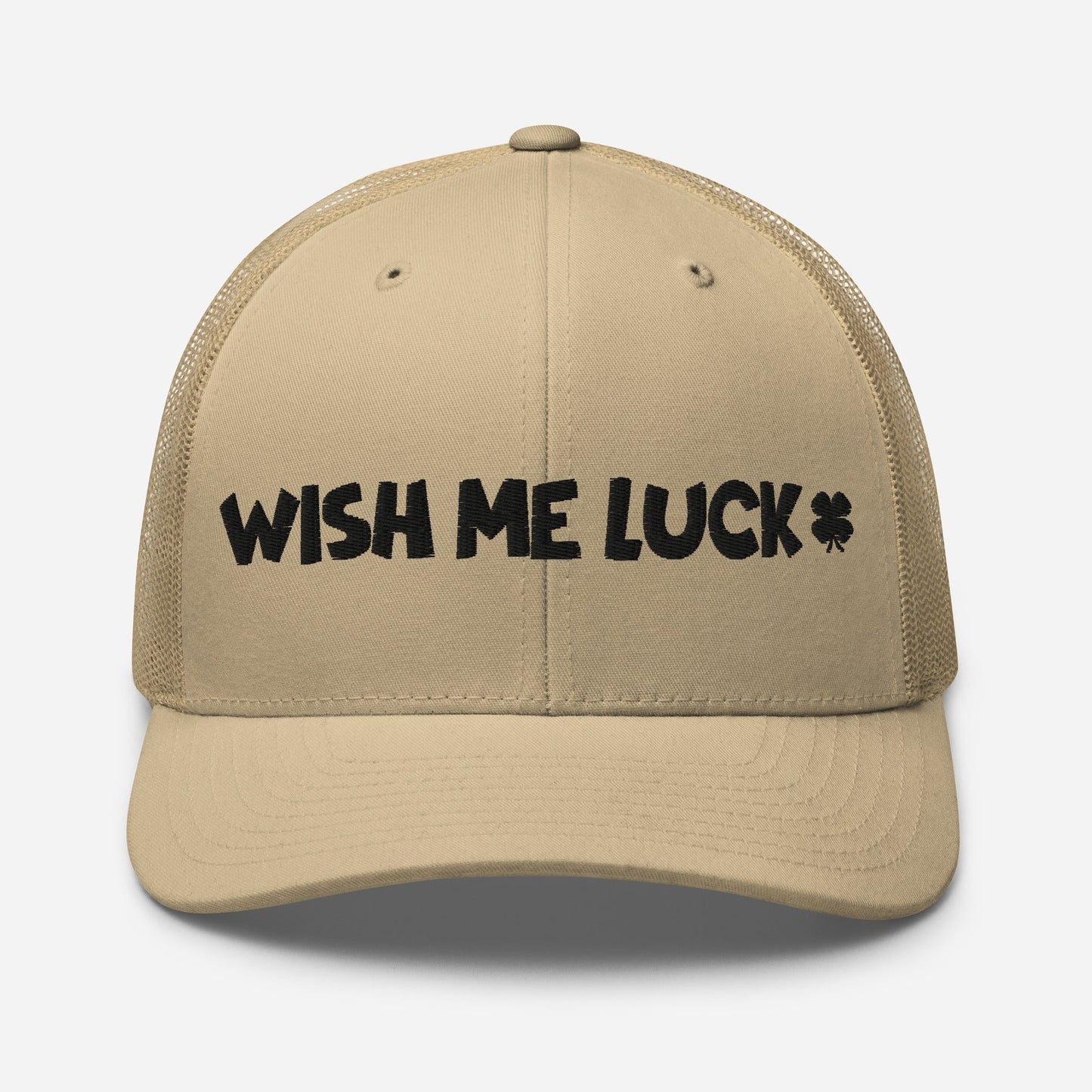 Wish Me Luck Clover Trucker Hat