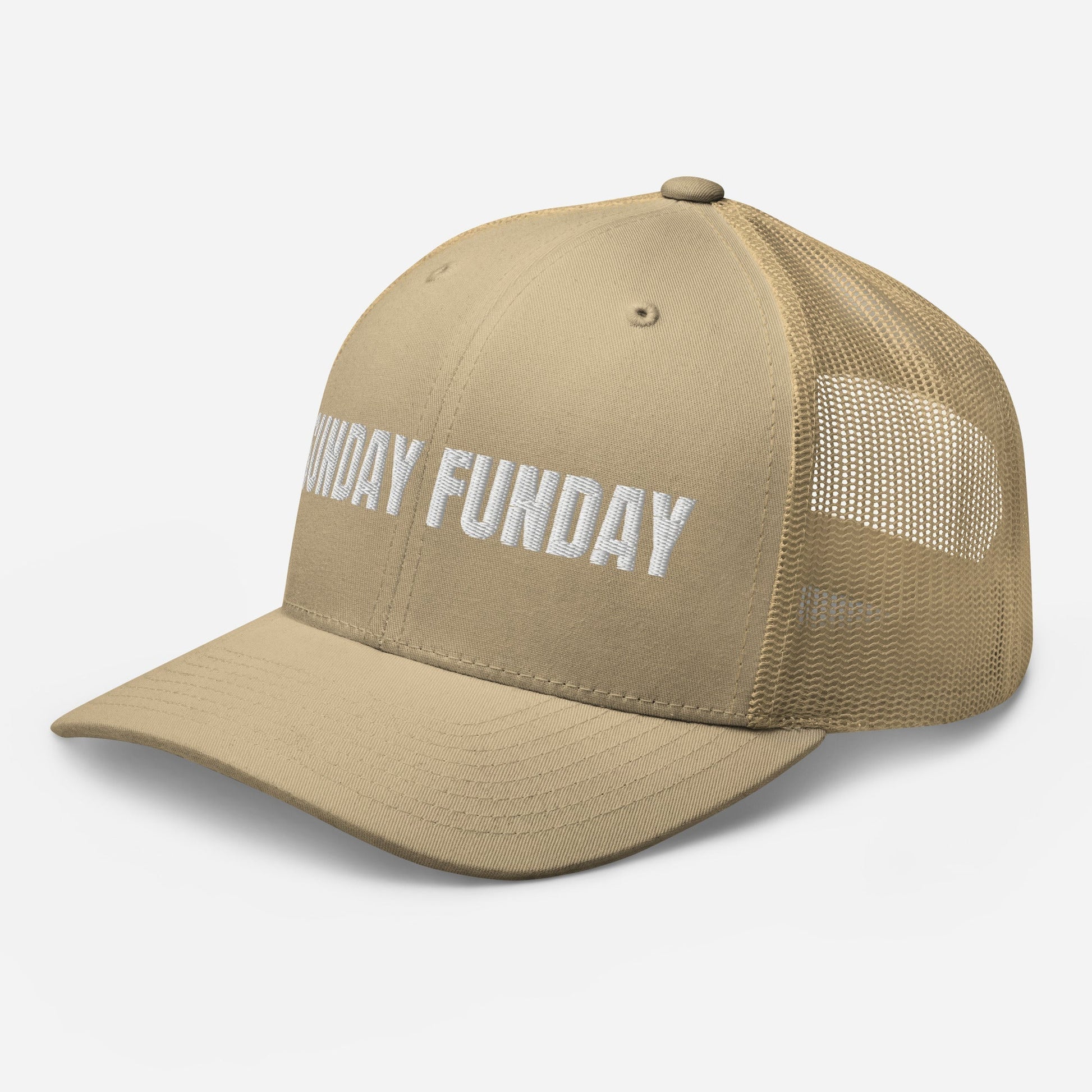 Sunday Funday Embroidered Trucker Cap