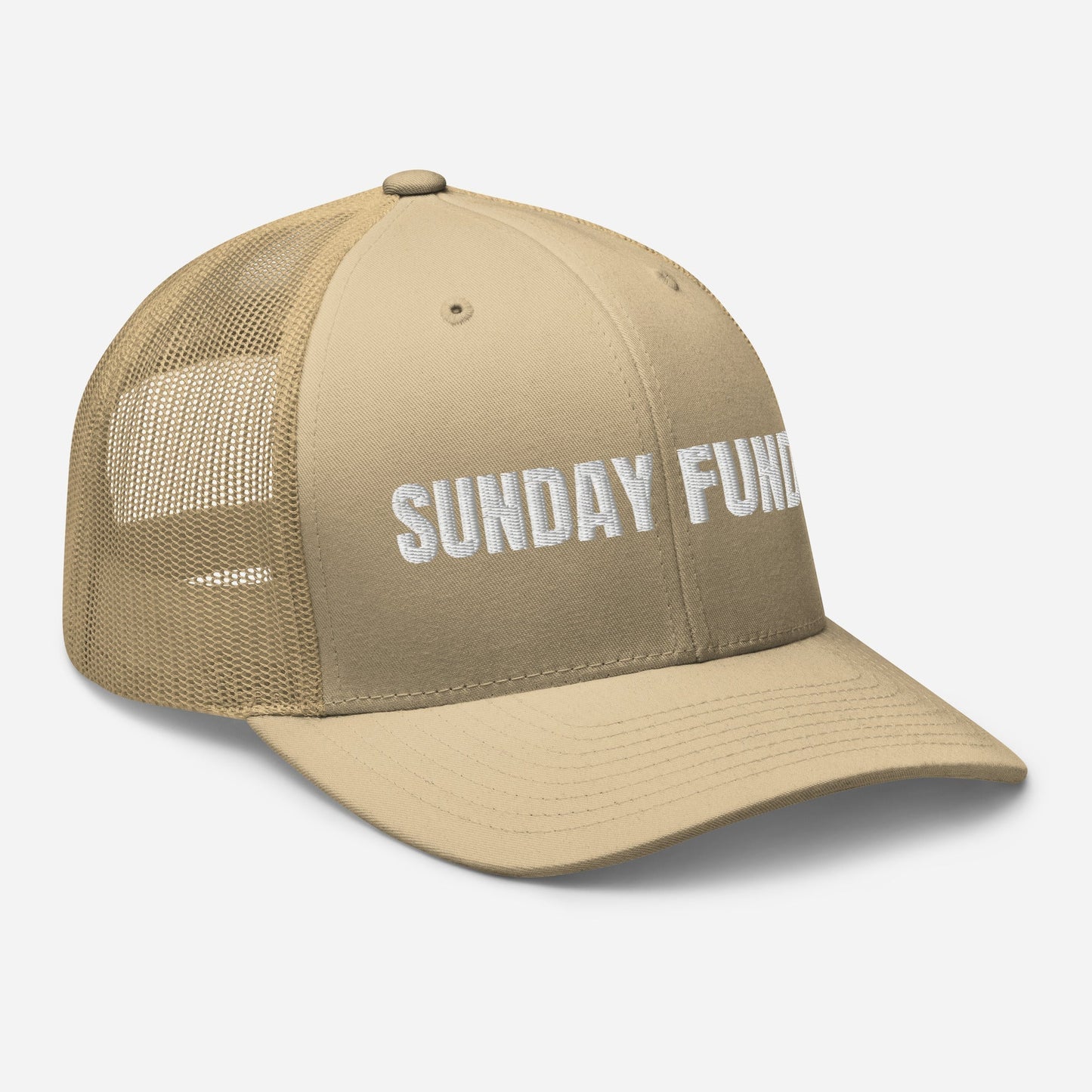 Sunday Funday Embroidered Trucker Cap