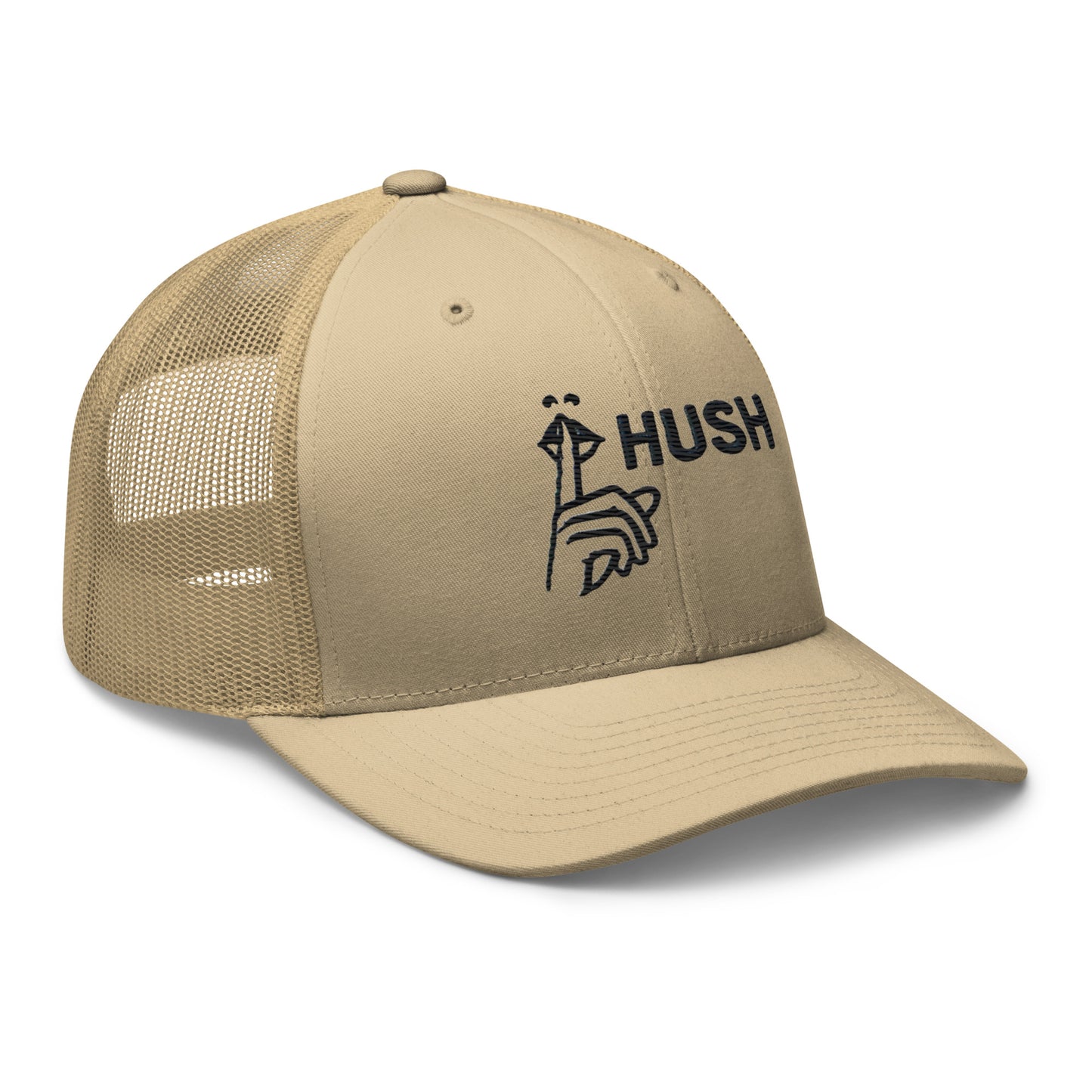 Hush Embroidered Trucker Cap – Comfortable Mesh Back Hat for Every Day Trending Hat