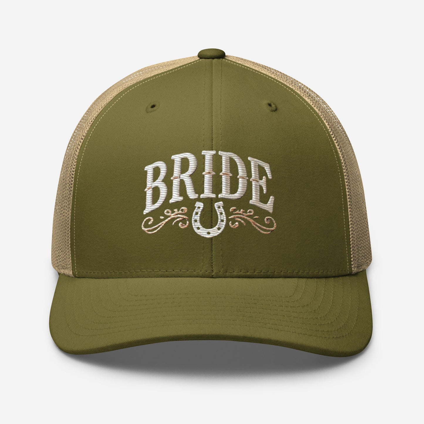 Embroidered Western-Inspired Bride Trucker Cap - Stylish and Comfortable Bridal Gift Great for any Bridal Occasion