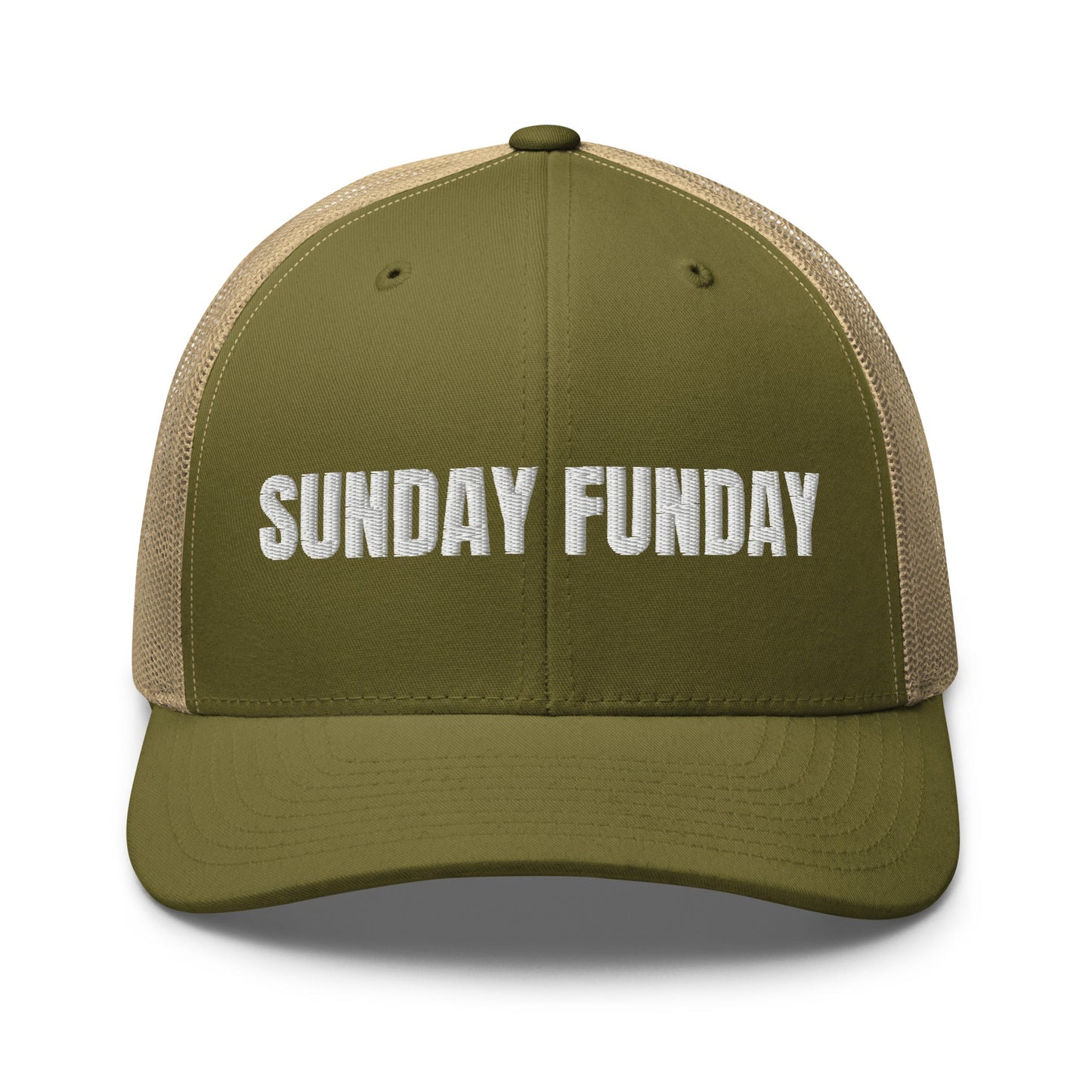 Sunday Funday Embroidered Trucker Cap