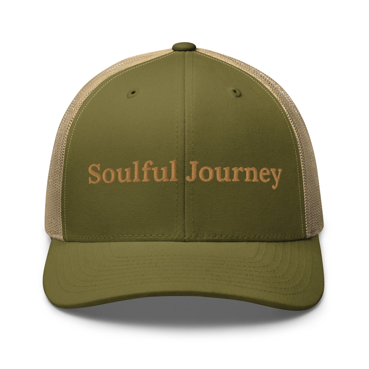 soulful journey embroidered trucker cap