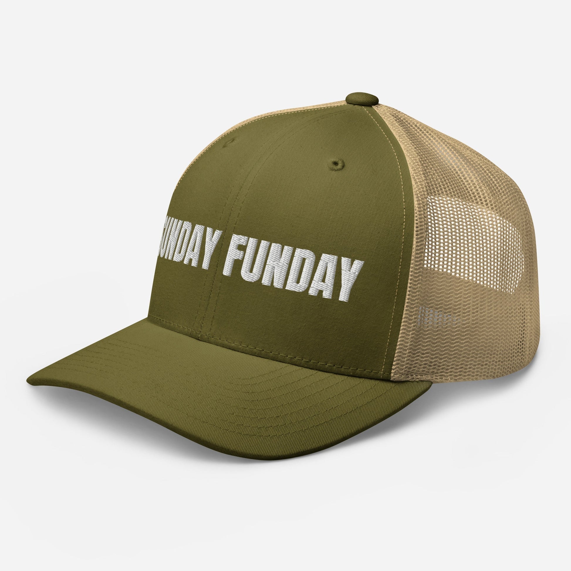 Sunday Funday Embroidered Trucker Cap