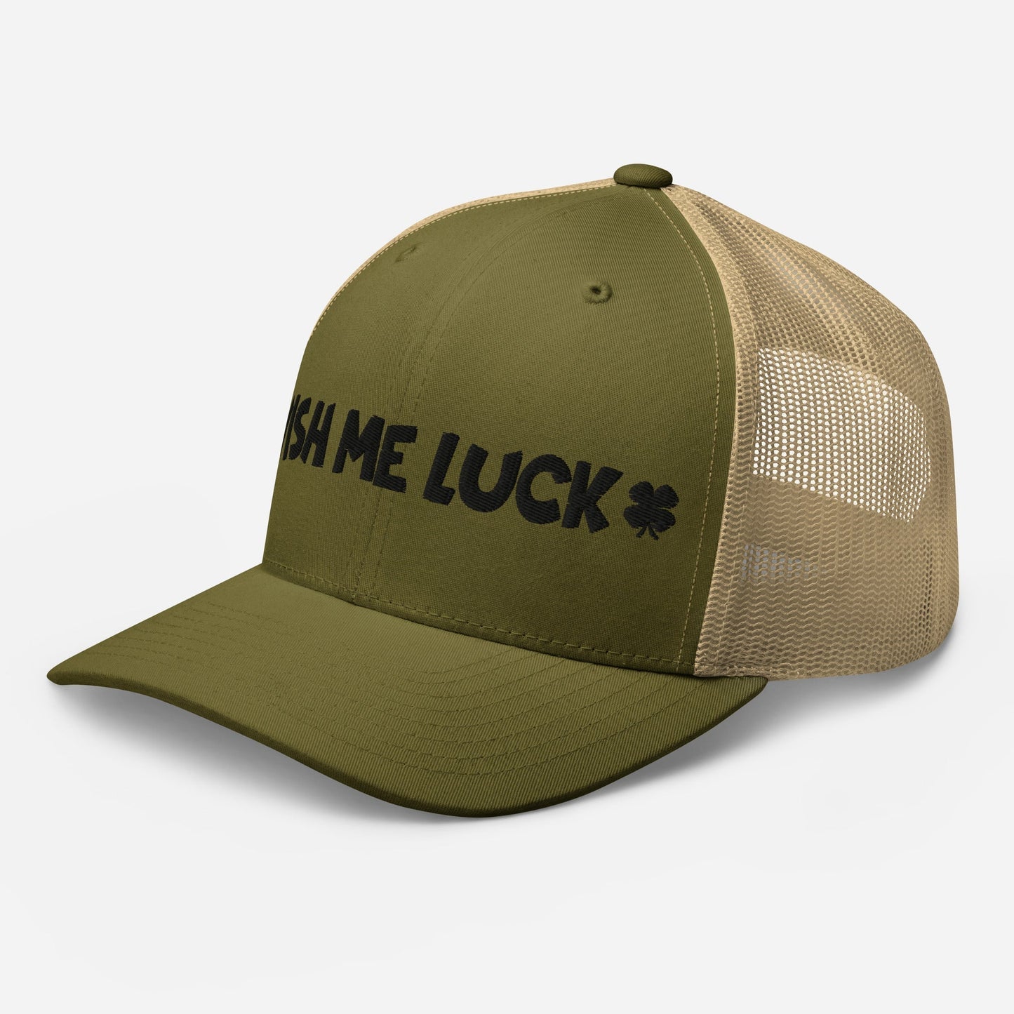 Wish Me Luck Clover Trucker Hat