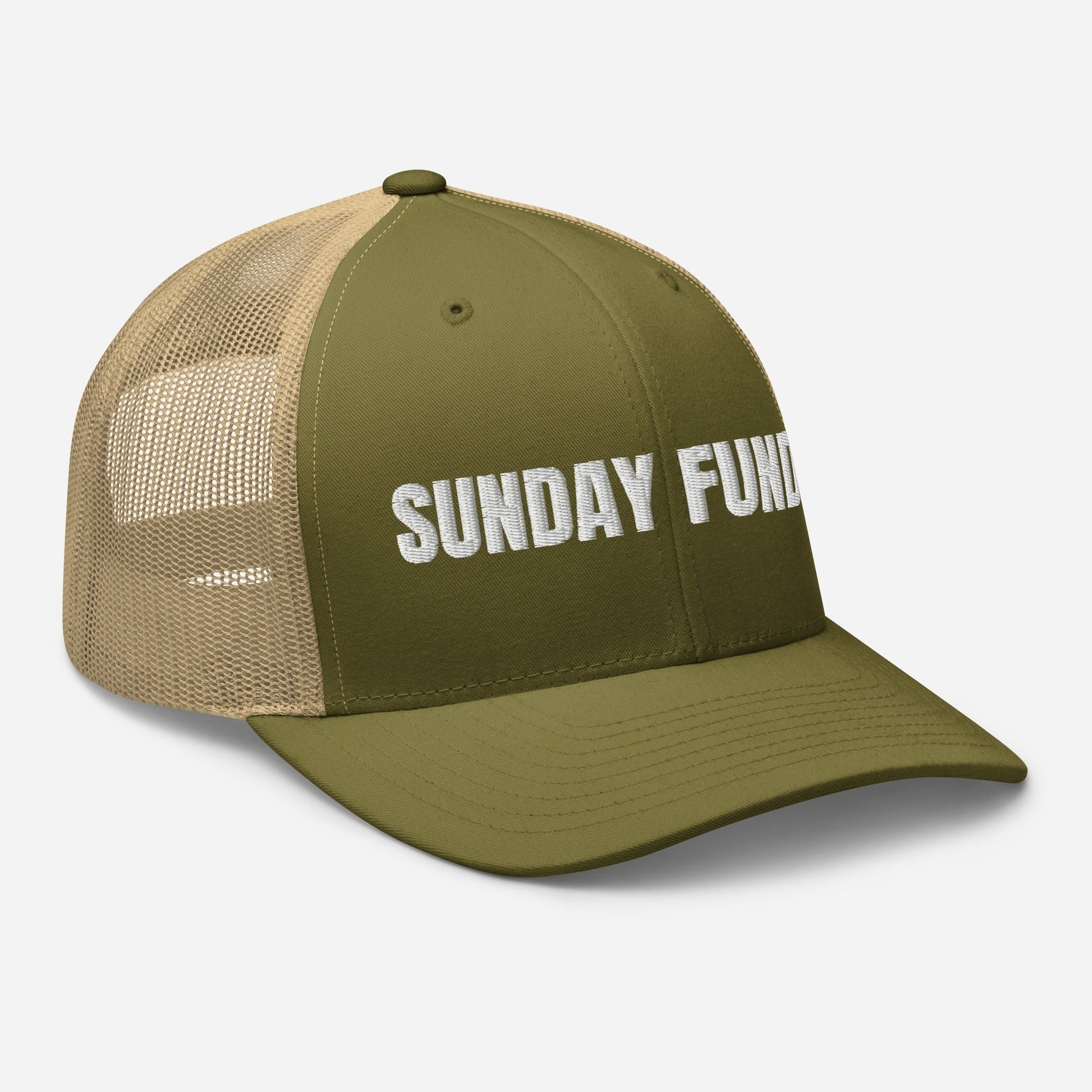 Sunday Funday Embroidered Trucker Cap