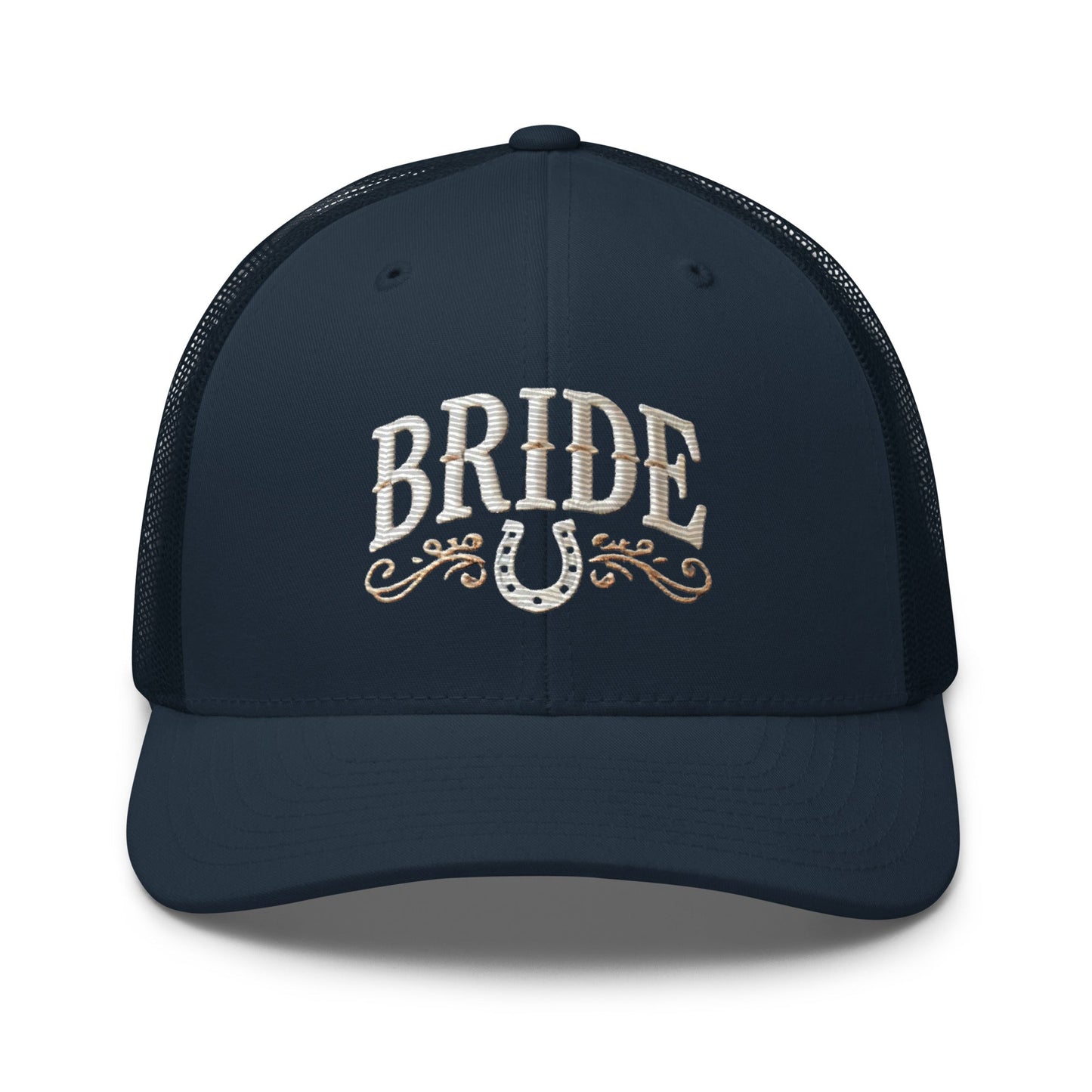 Embroidered Western-Inspired Bride Trucker Cap - Stylish and Comfortable Bridal Gift Great for any Bridal Occasion