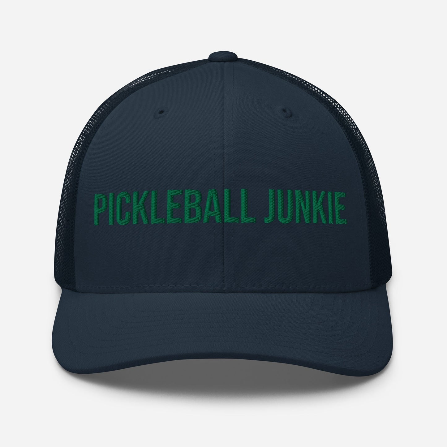 Pickleball Junkie Embroidered Trucker Cap