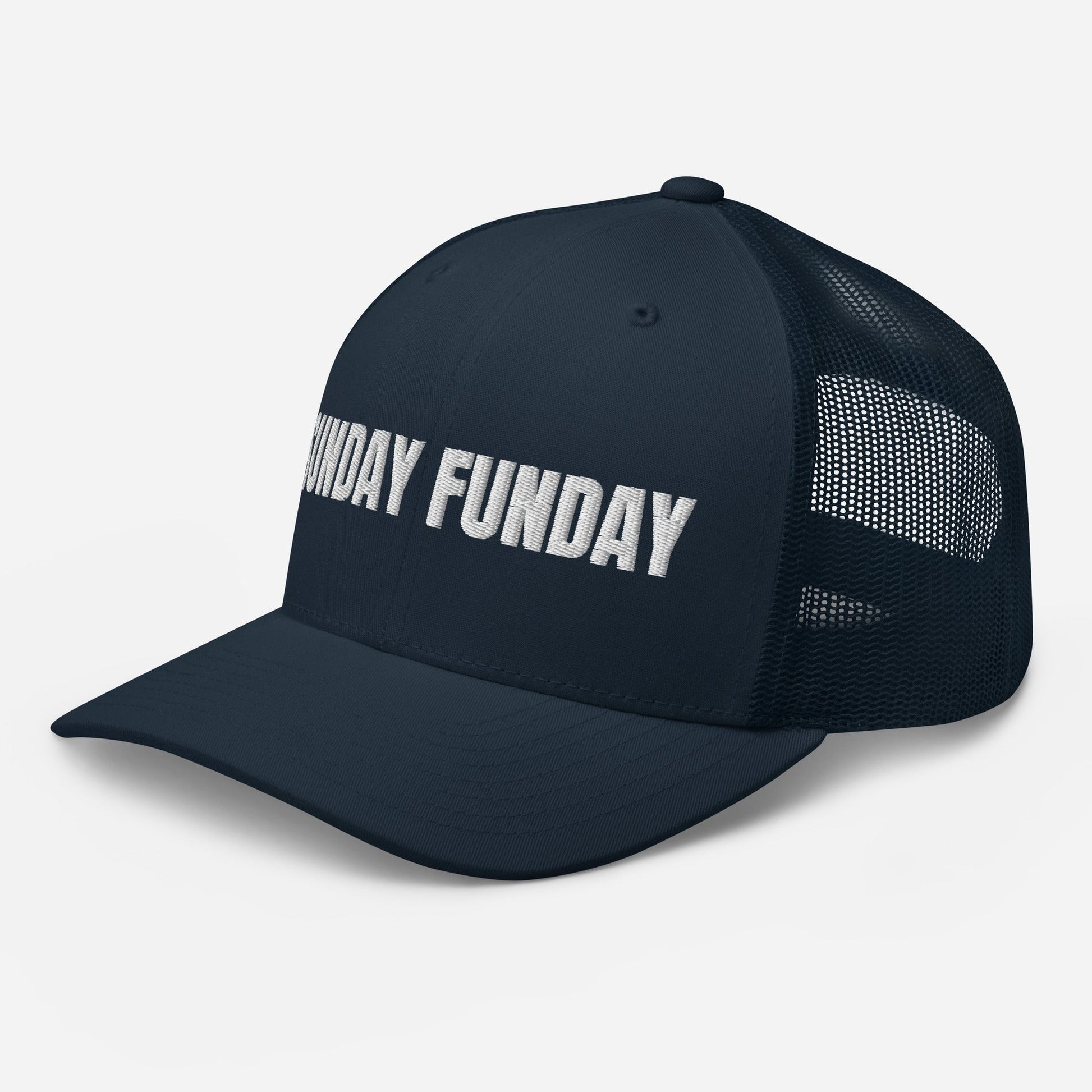 Sunday Funday Embroidered Trucker Cap