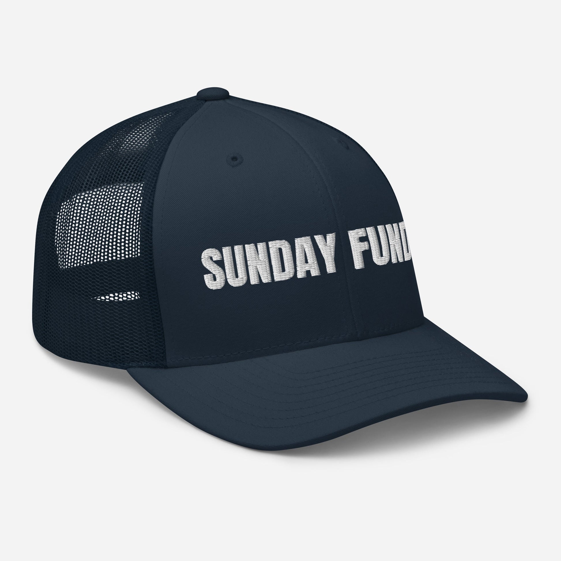 Sunday Funday Embroidered Trucker Cap