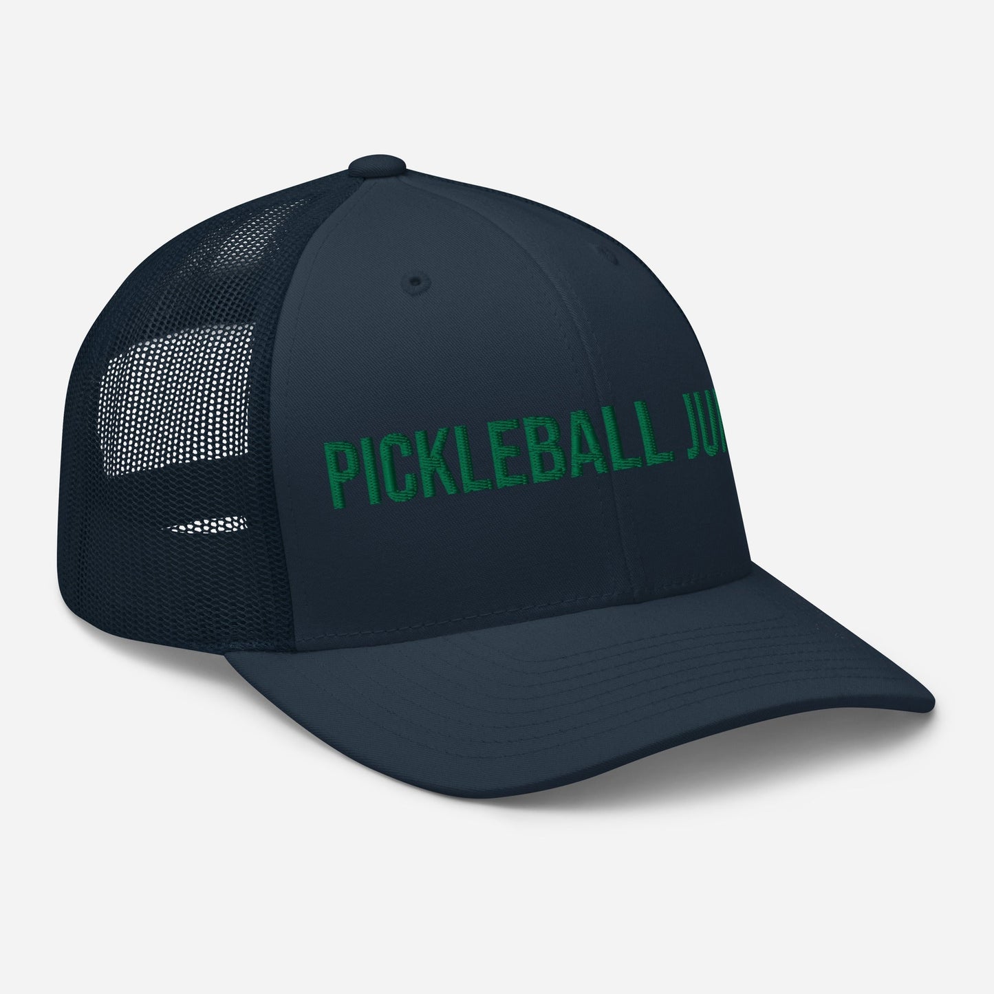 Pickleball Junkie Embroidered Trucker Cap