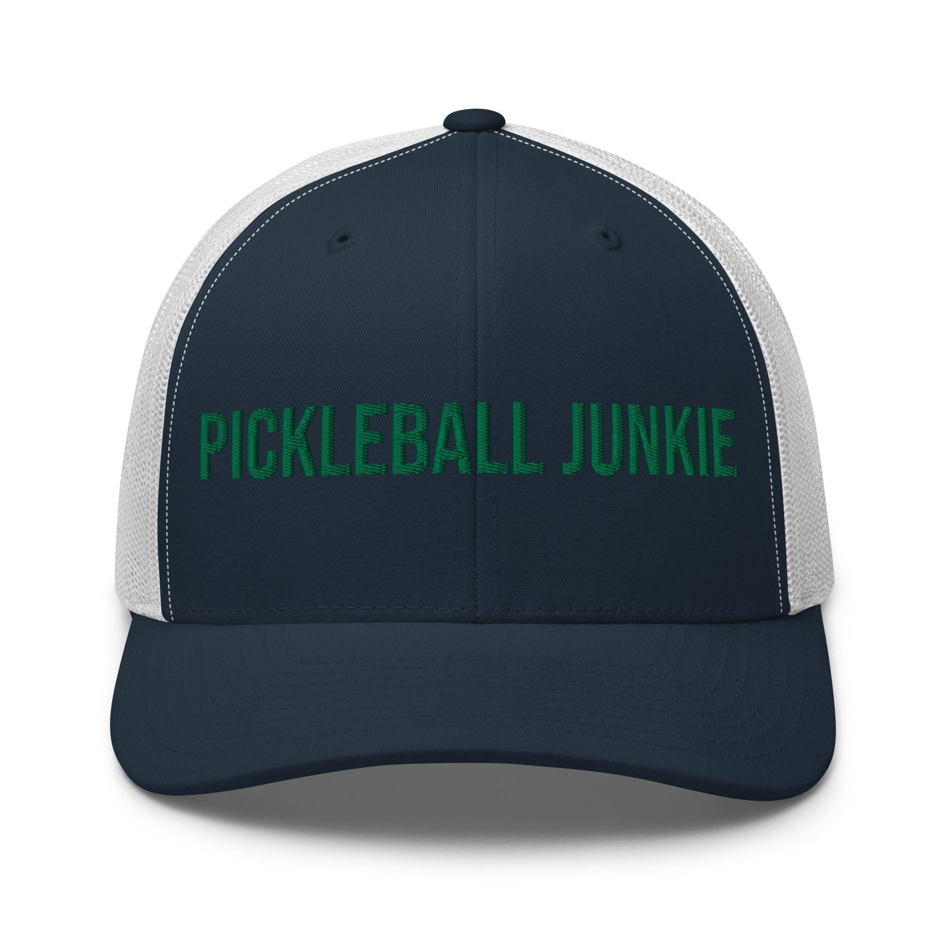 Pickleball Junkie Embroidered Trucker Cap