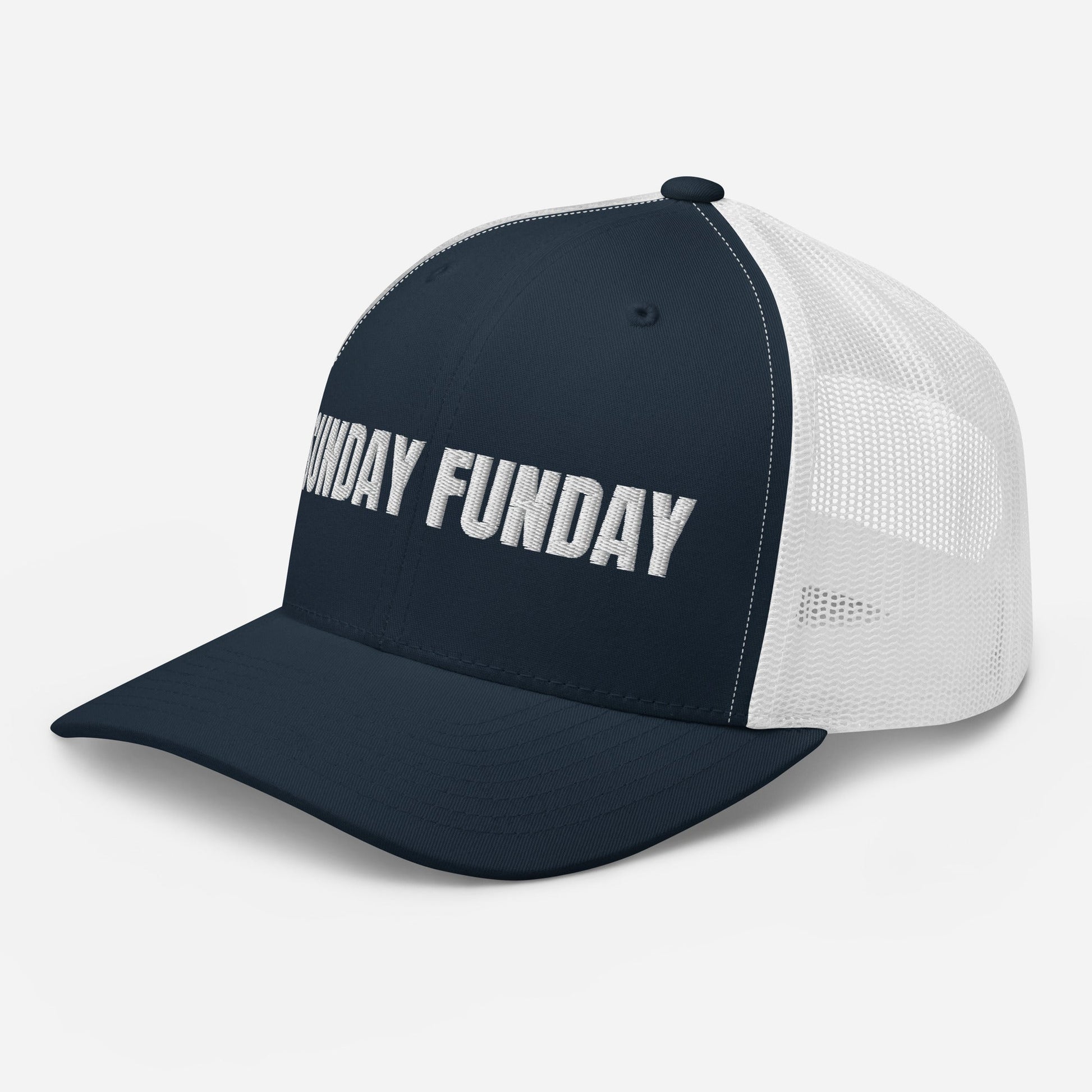 Sunday Funday Embroidered Trucker Cap