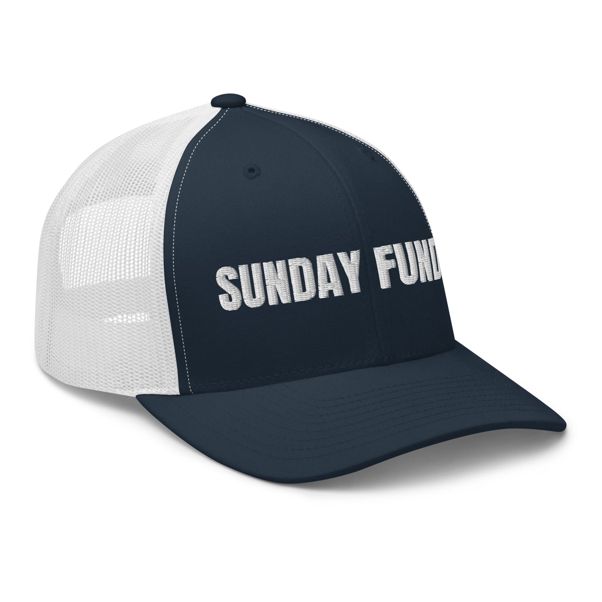 Sunday Funday Embroidered Trucker Cap