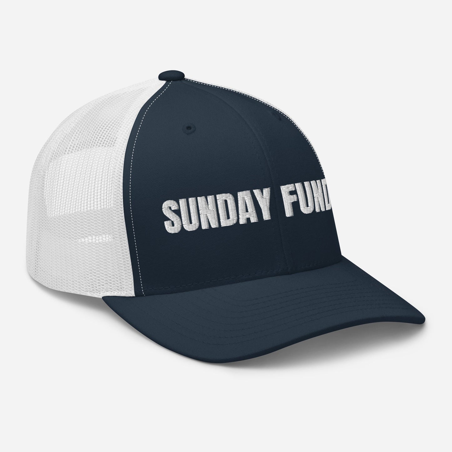 Sunday Funday Embroidered Trucker Cap