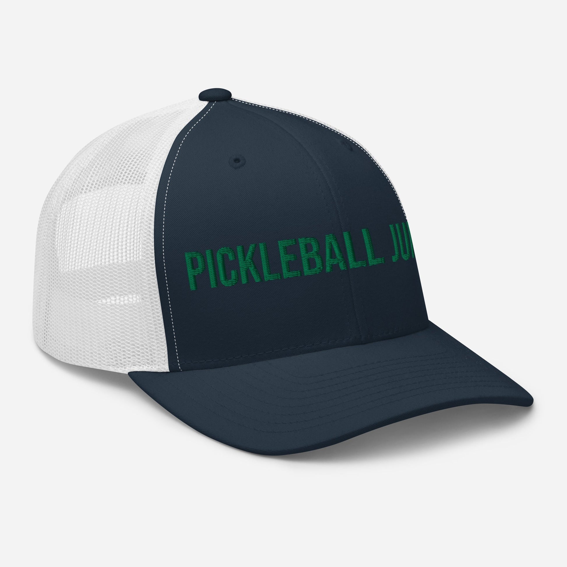 Pickleball Junkie Embroidered Trucker Cap