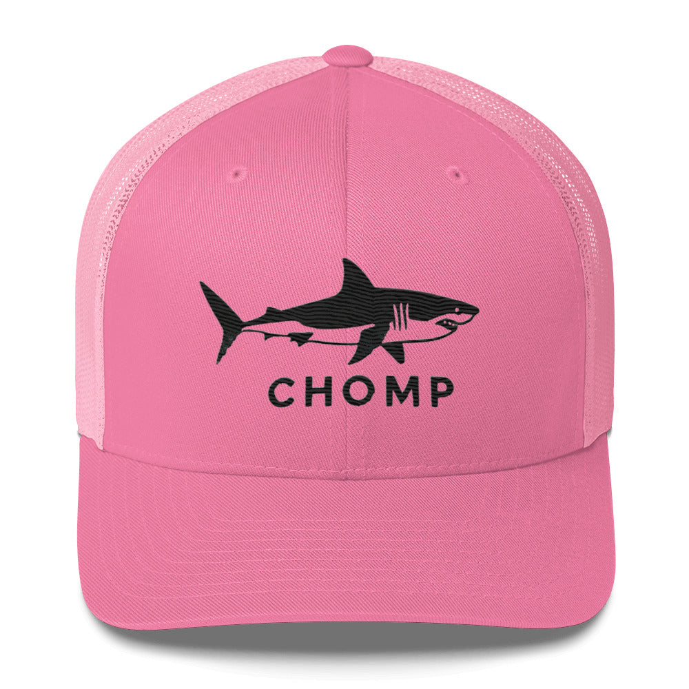 Embroidered Shark Mesh Back Trucker Cap