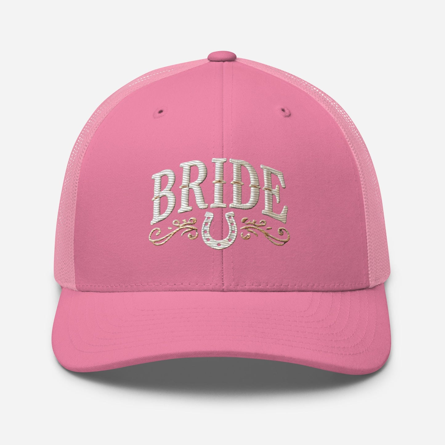 Embroidered Western-Inspired Bride Trucker Cap - Stylish and Comfortable Bridal Gift Great for any Bridal Occasion