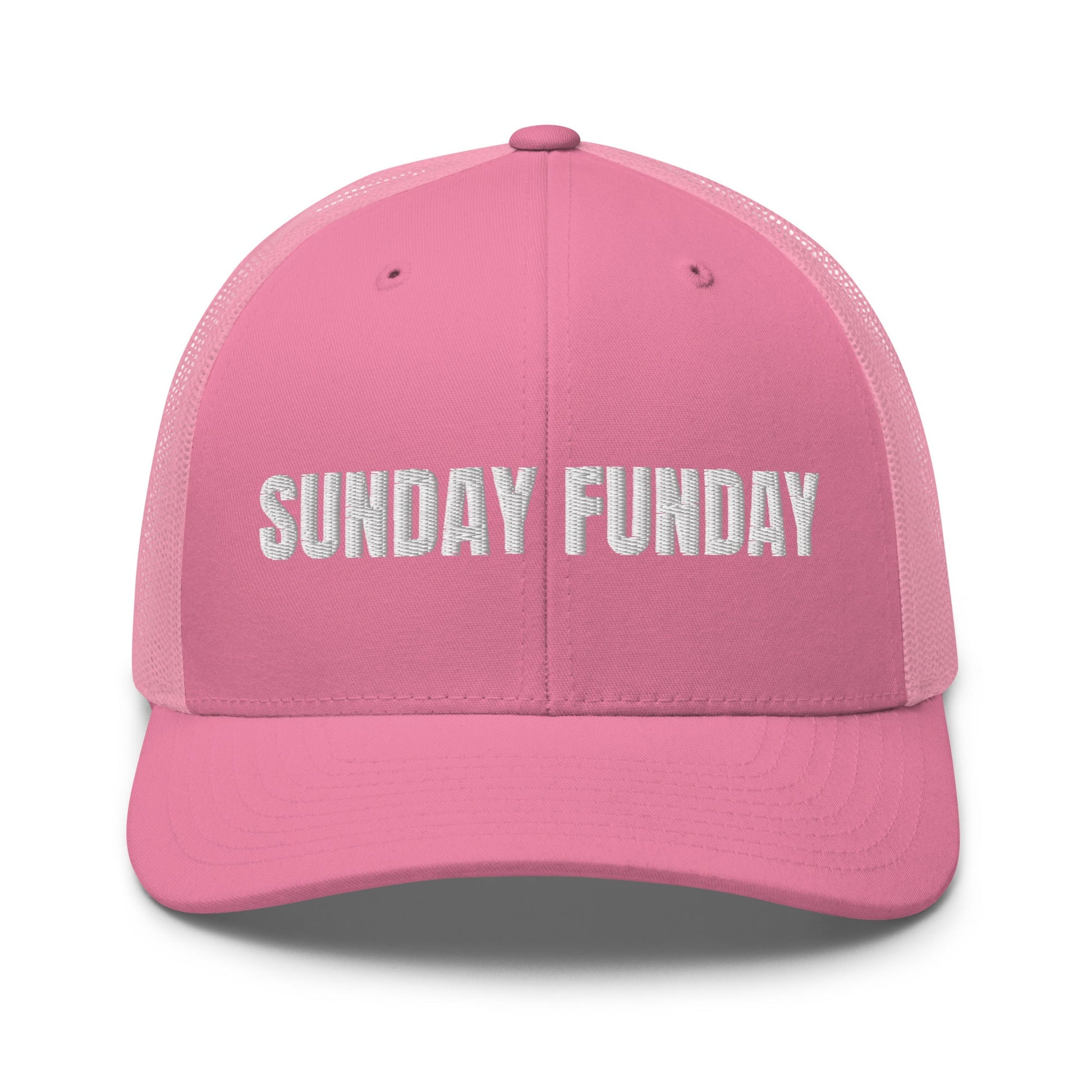 Sunday Funday Embroidered Trucker Cap