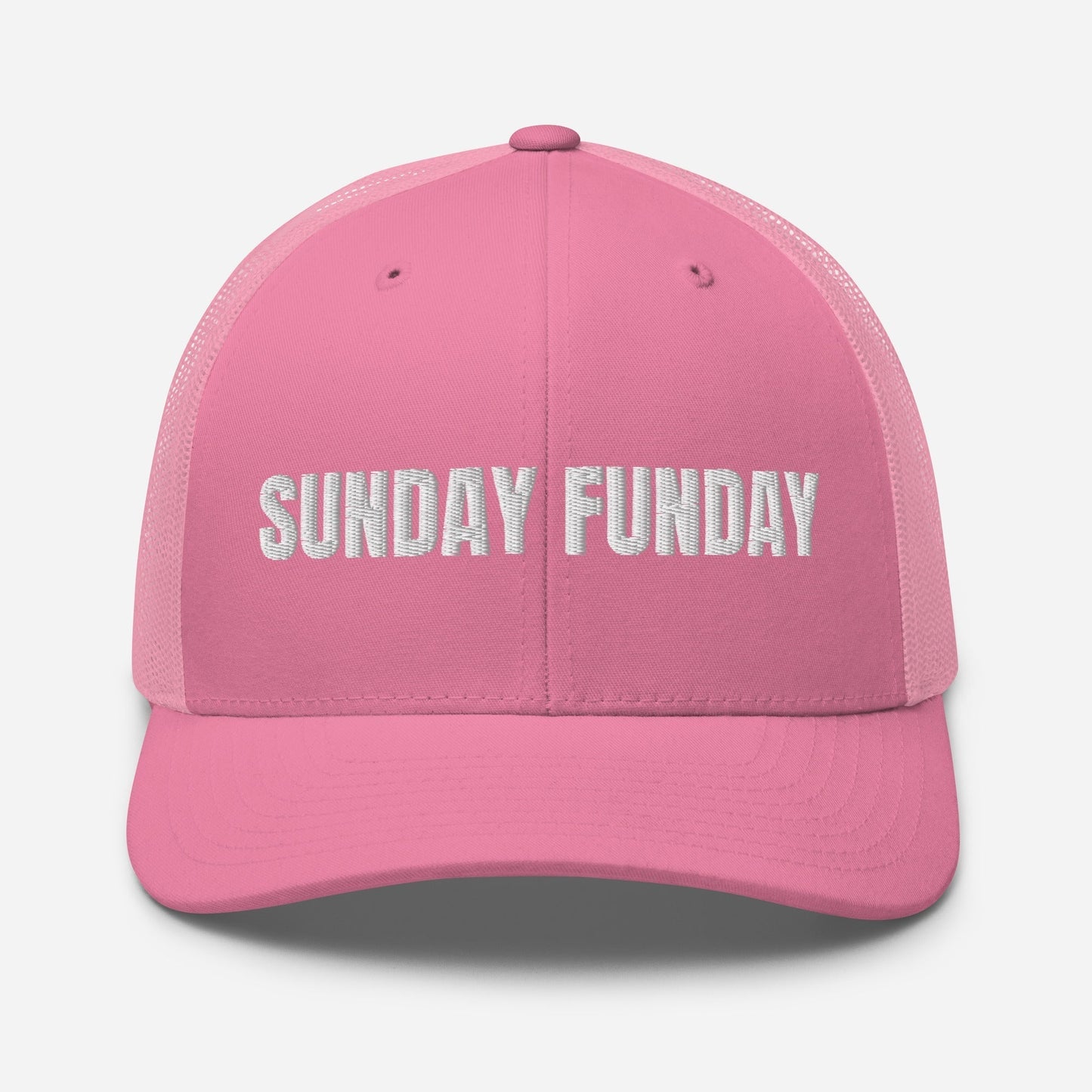 Sunday Funday Embroidered Trucker Cap