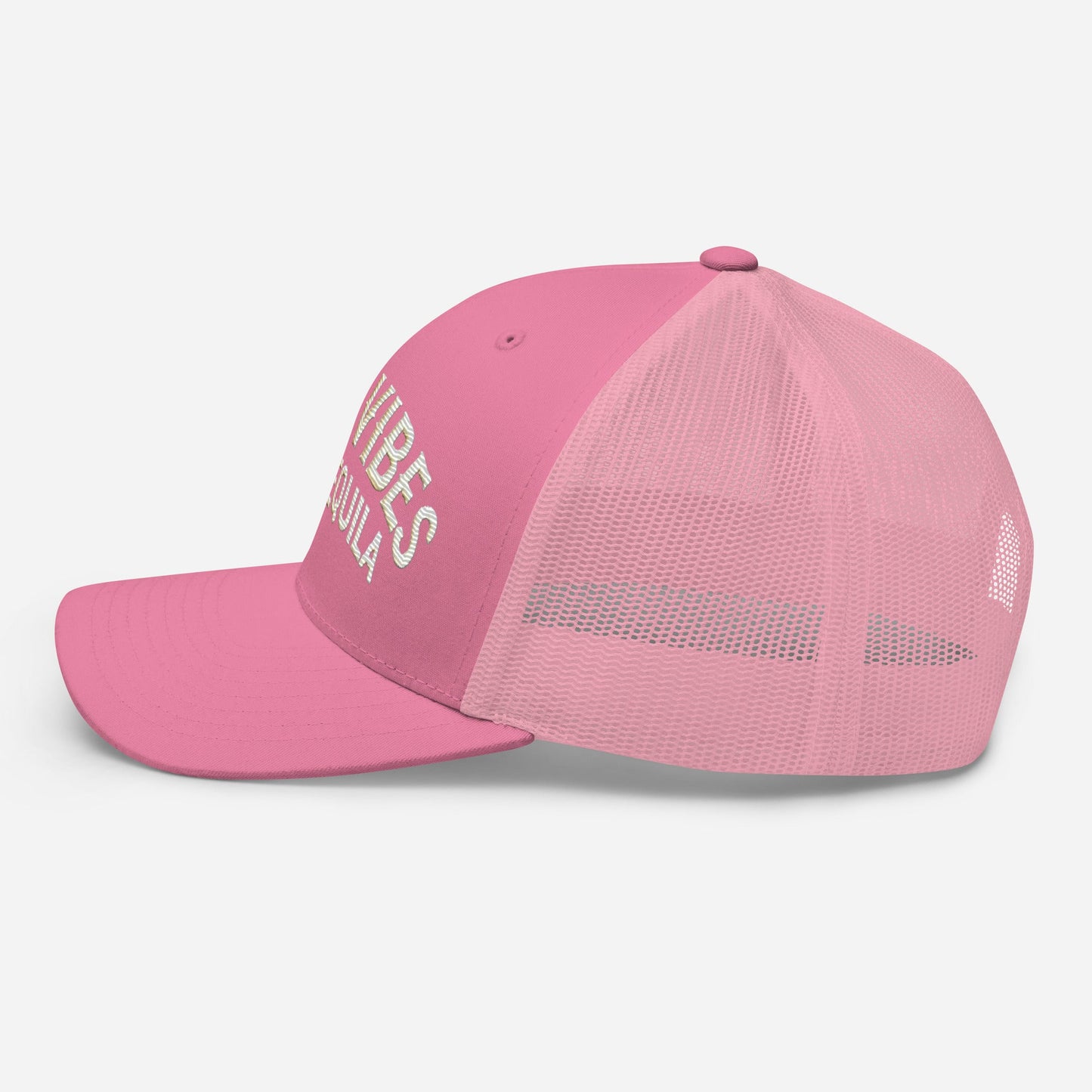 Good Vibes and Tequila Embroidered Trucker Cap: Classic Mesh Back, Adjustable Fit Great Gift