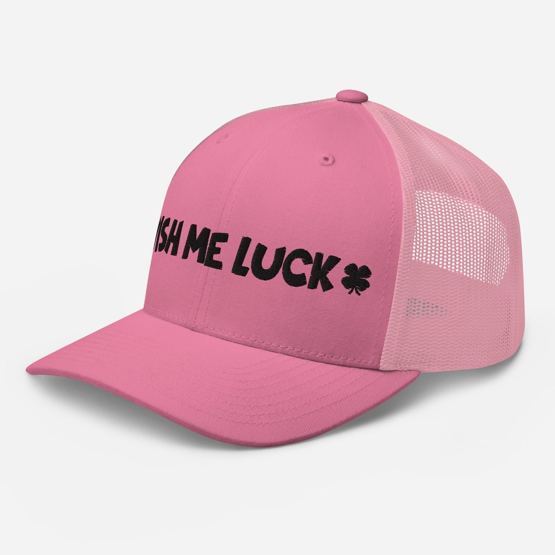 Wish Me Luck Clover Trucker Hat