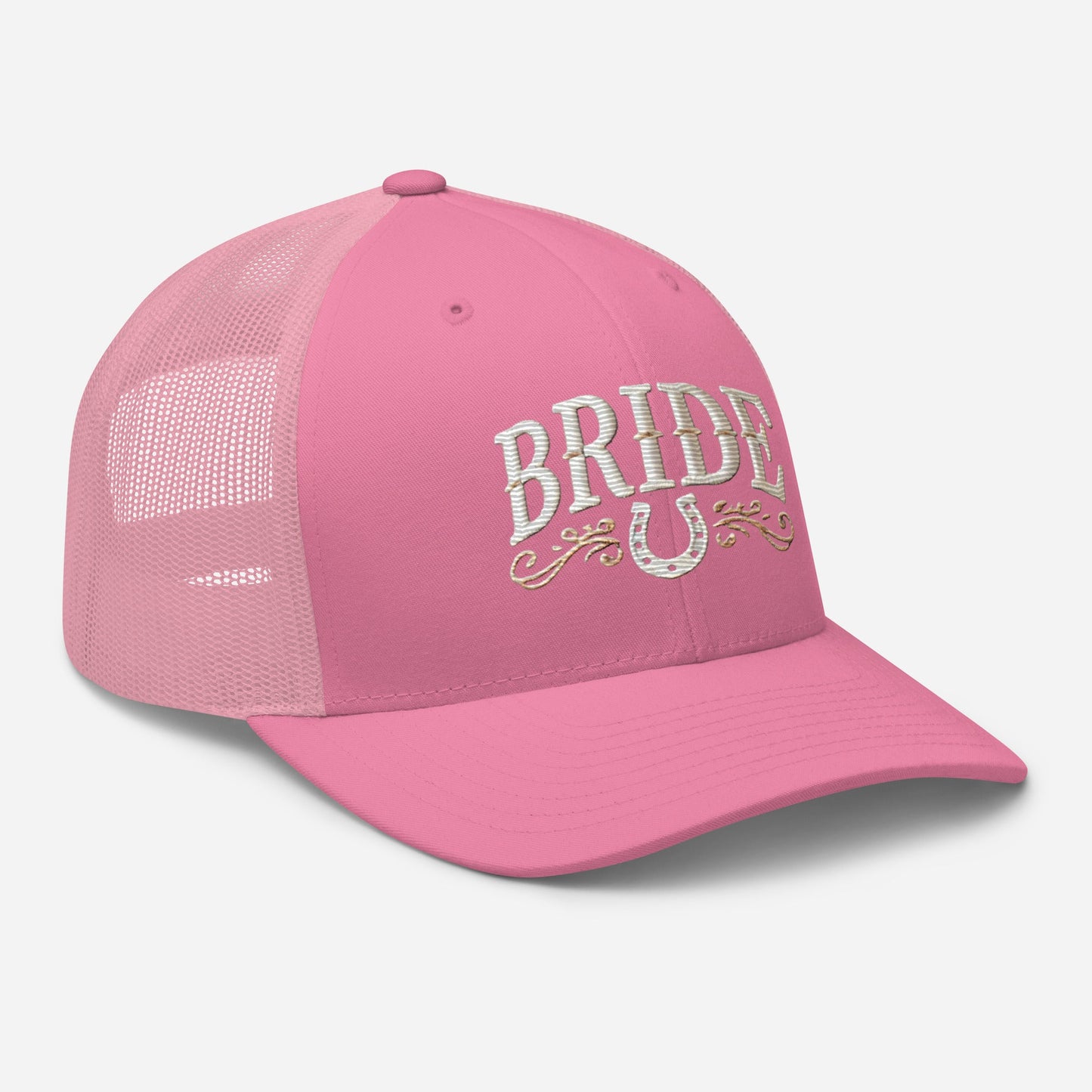 Embroidered Western-Inspired Bride Trucker Cap - Stylish and Comfortable Bridal Gift Great for any Bridal Occasion