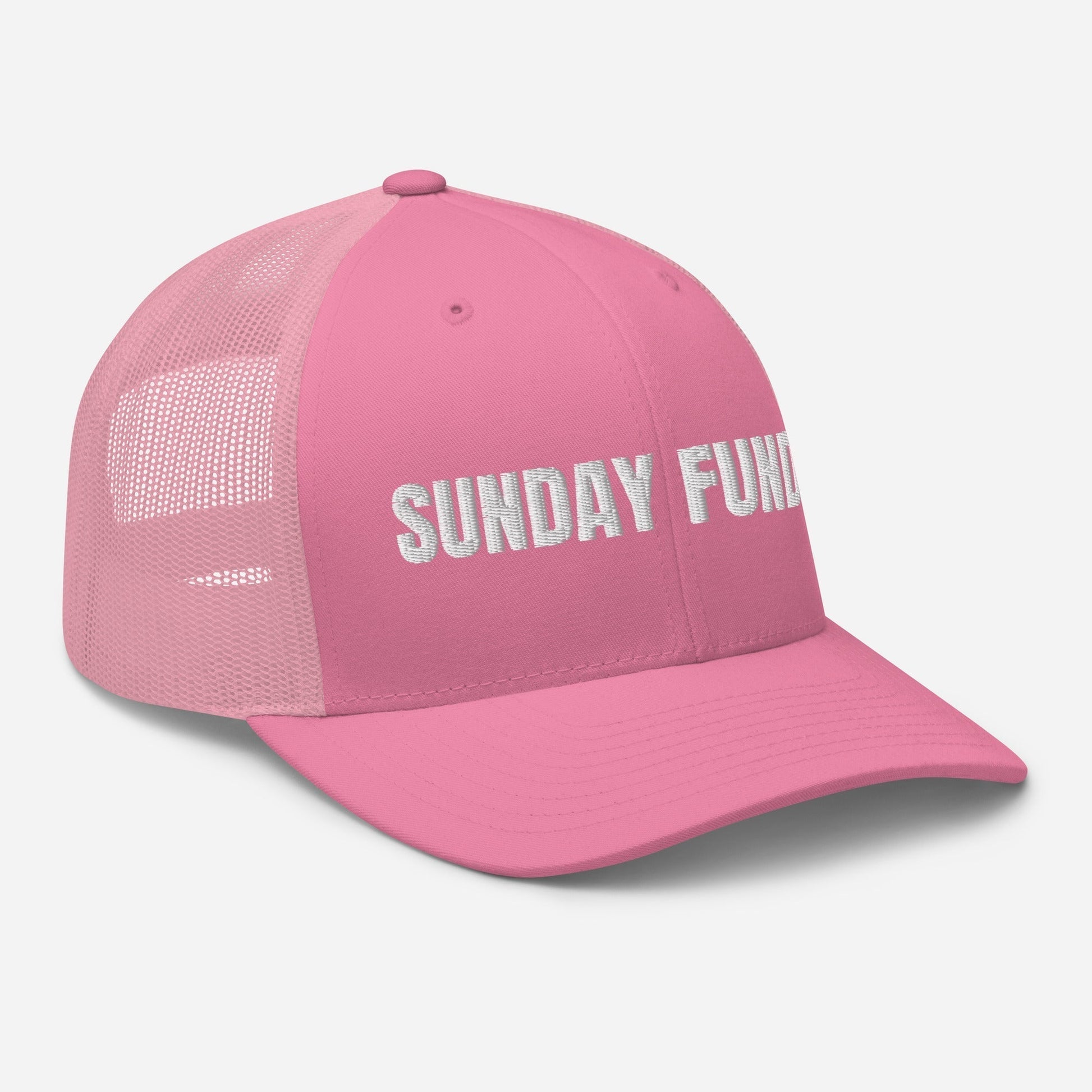 Sunday Funday Embroidered Trucker Cap