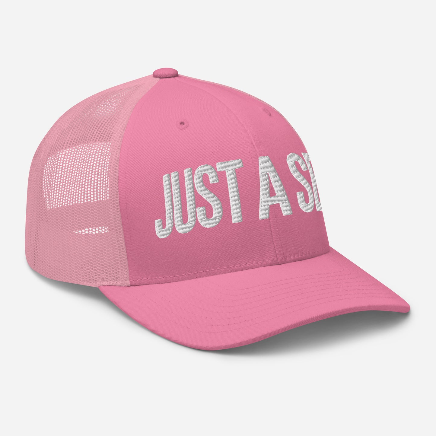 Embroidered "Just A Sec" Trucker Cap – Comfortable & Classic for Sunny Days