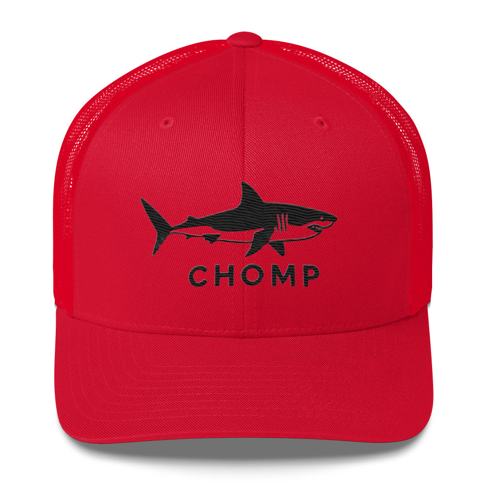 Embroidered Shark Mesh Back Trucker Cap