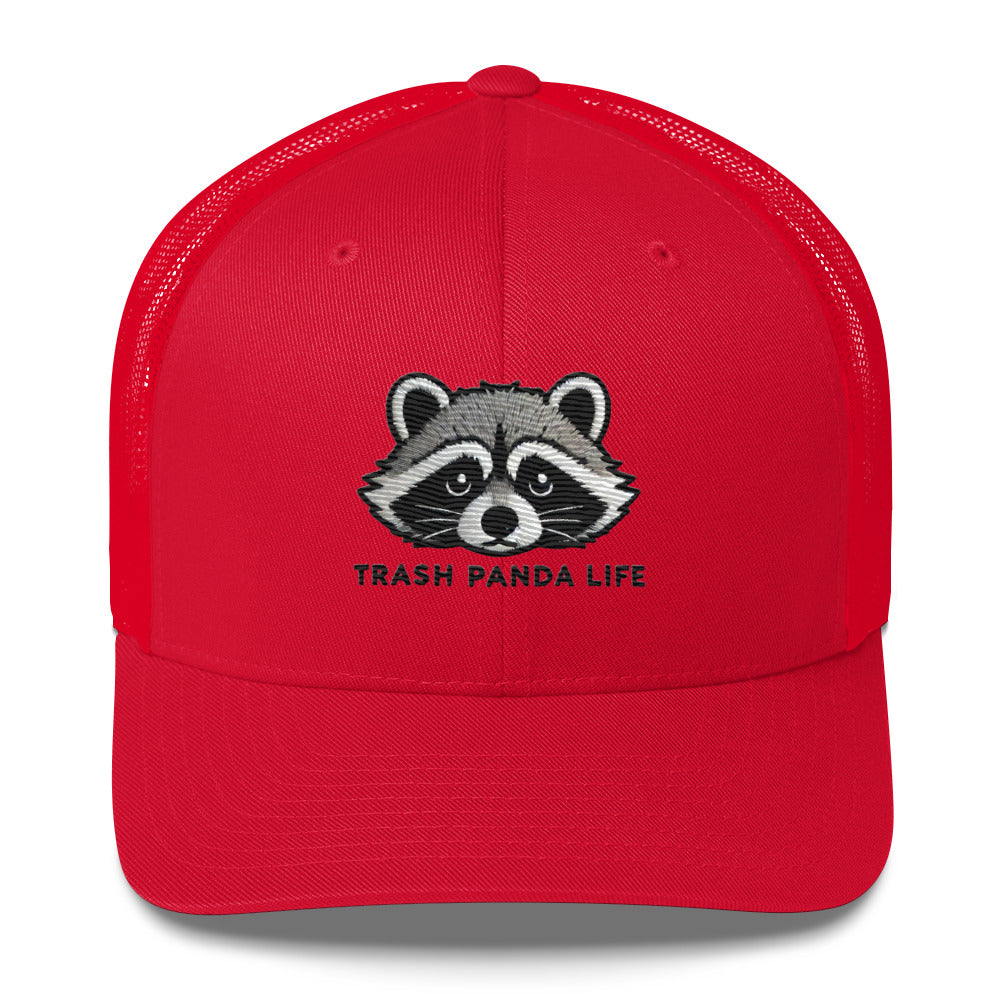 Embroidered Trash Panda Wildlife Humor Trucker Hat – Funny & Stylish