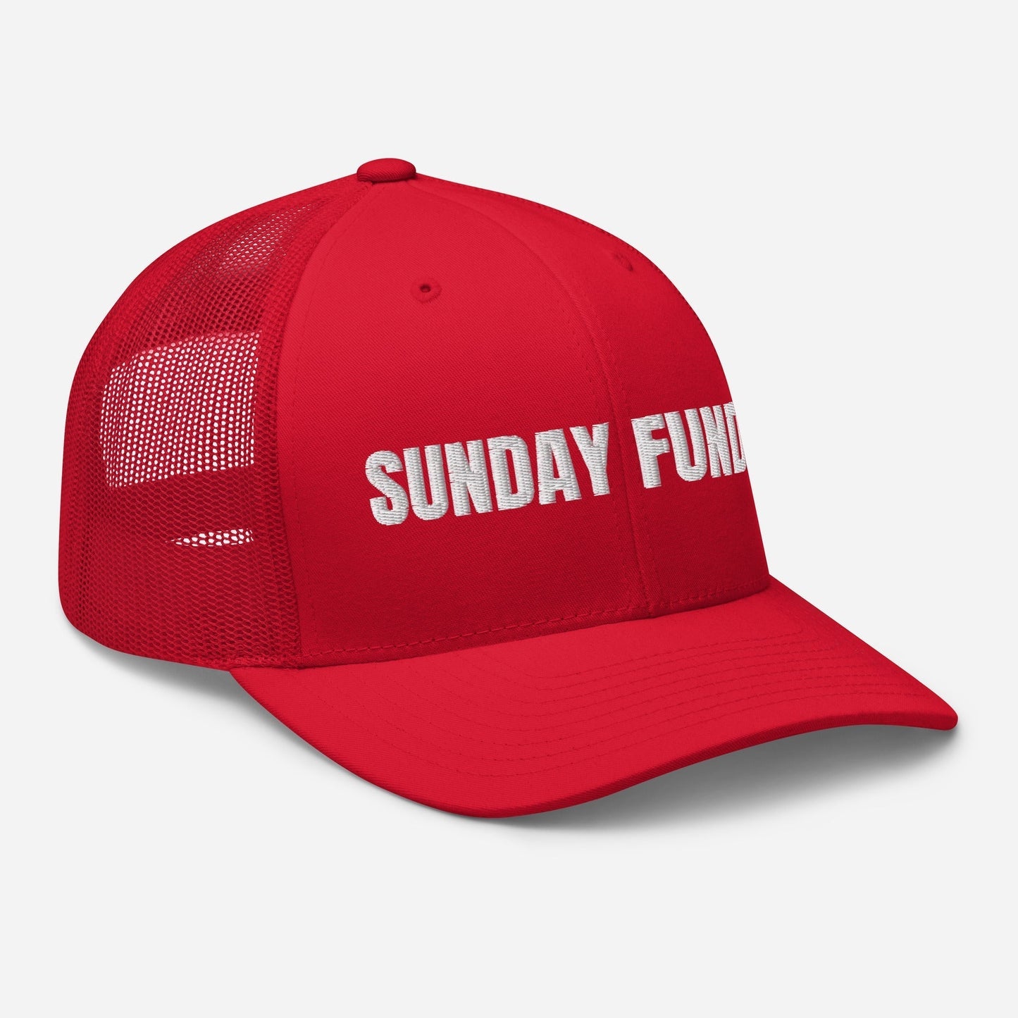 Sunday Funday Embroidered Trucker Cap