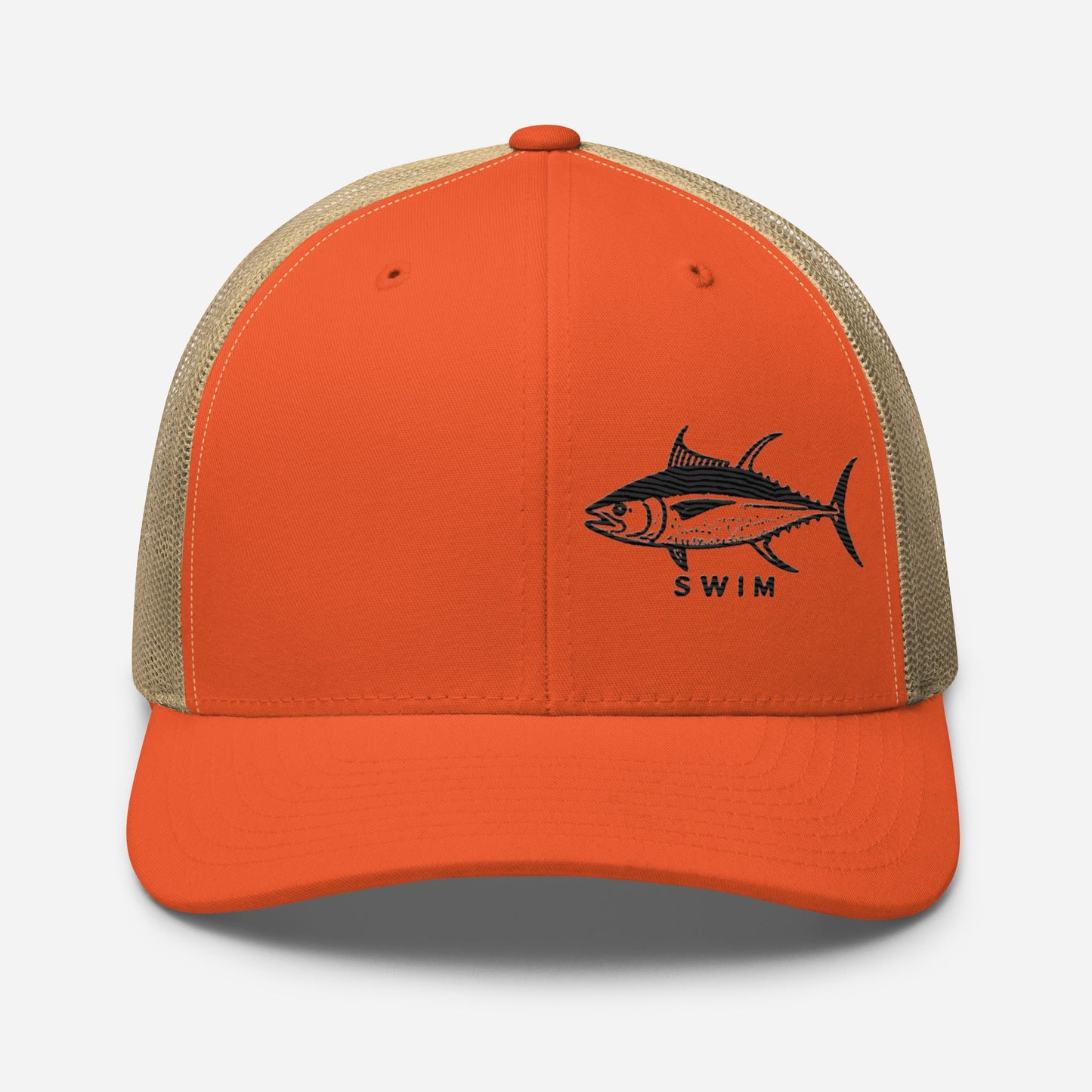 Yellowfin Tuna EmbroideredTrucker Cap