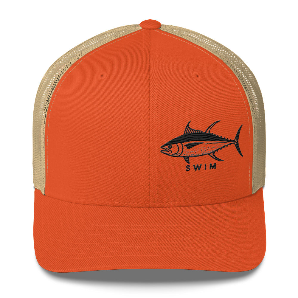 Yellowfin Tuna EmbroideredTrucker Cap