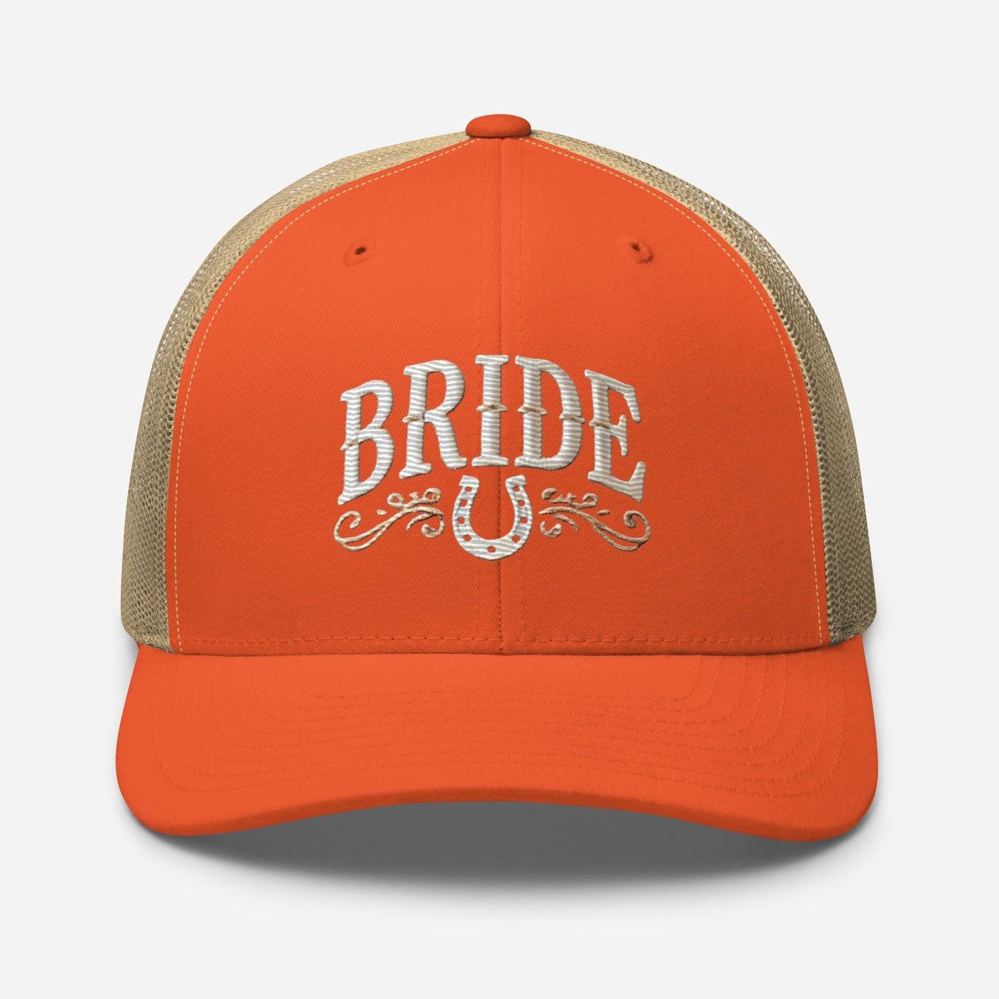 Embroidered Western-Inspired Bride Trucker Cap - Stylish and Comfortable Bridal Gift Great for any Bridal Occasion