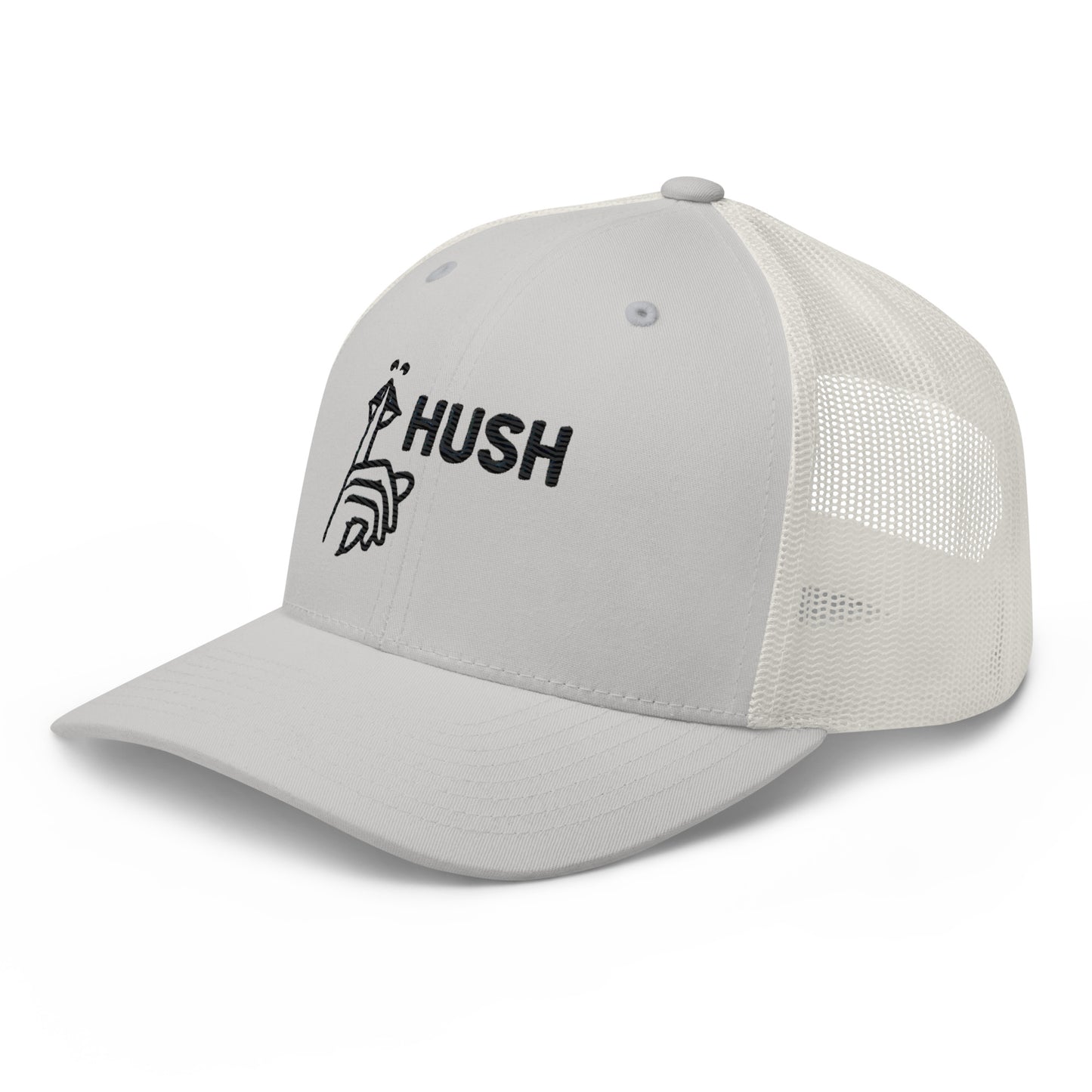 Hush Embroidered Trucker Cap – Comfortable Mesh Back Hat for Every Day Trending Hat