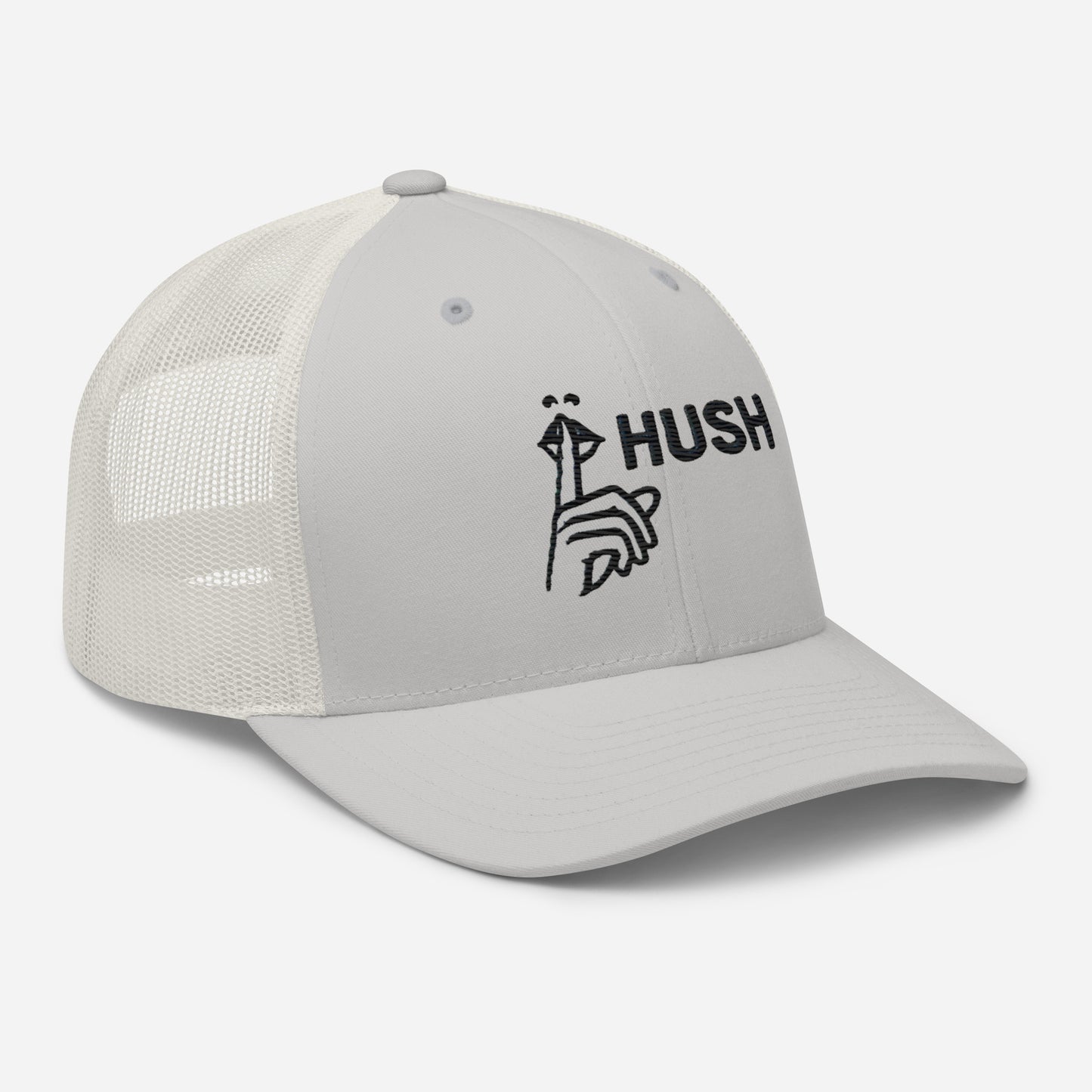 Hush Embroidered Trucker Cap – Comfortable Mesh Back Hat for Every Day Trending Hat