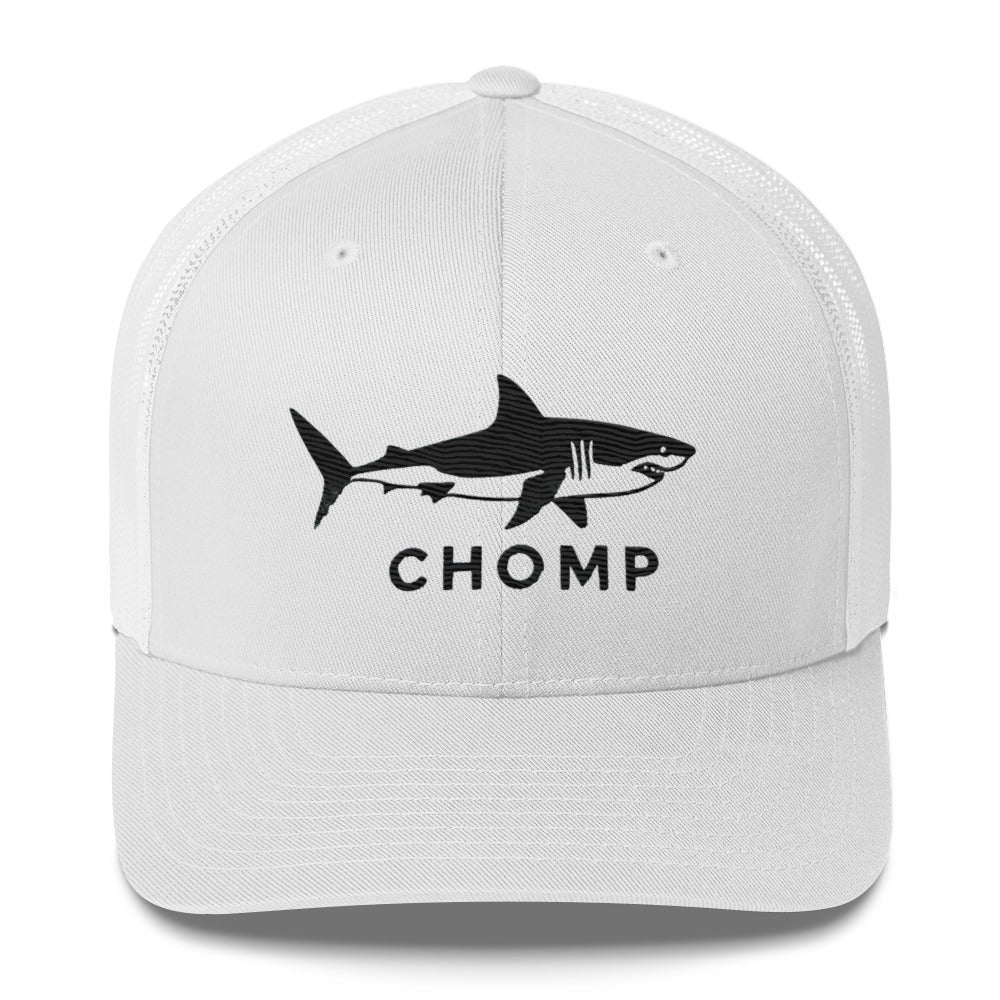 Embroidered Shark Mesh Back Trucker Cap