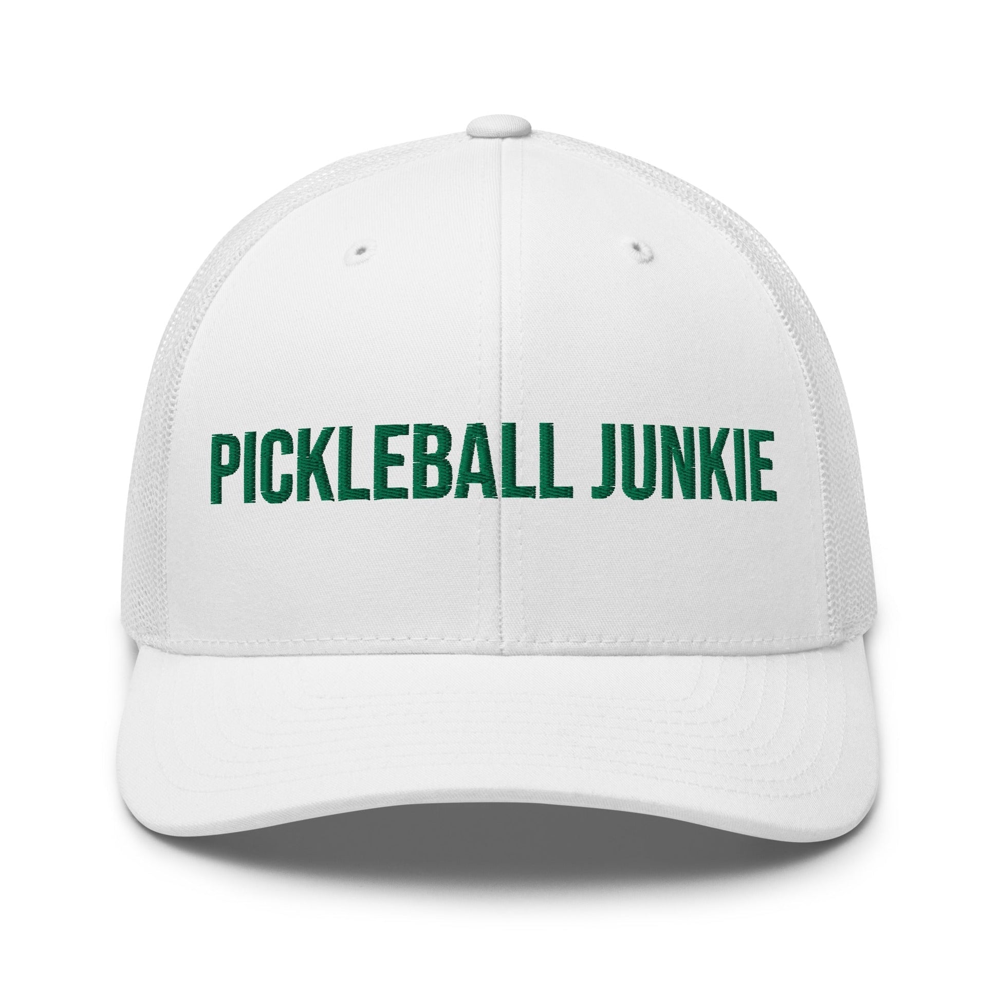 Pickleball Junkie Embroidered Trucker Cap