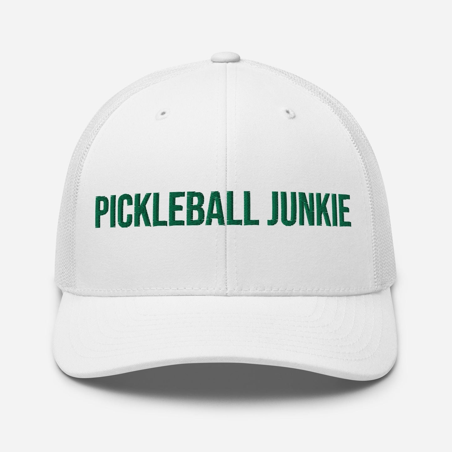 Pickleball Junkie Embroidered Trucker Cap