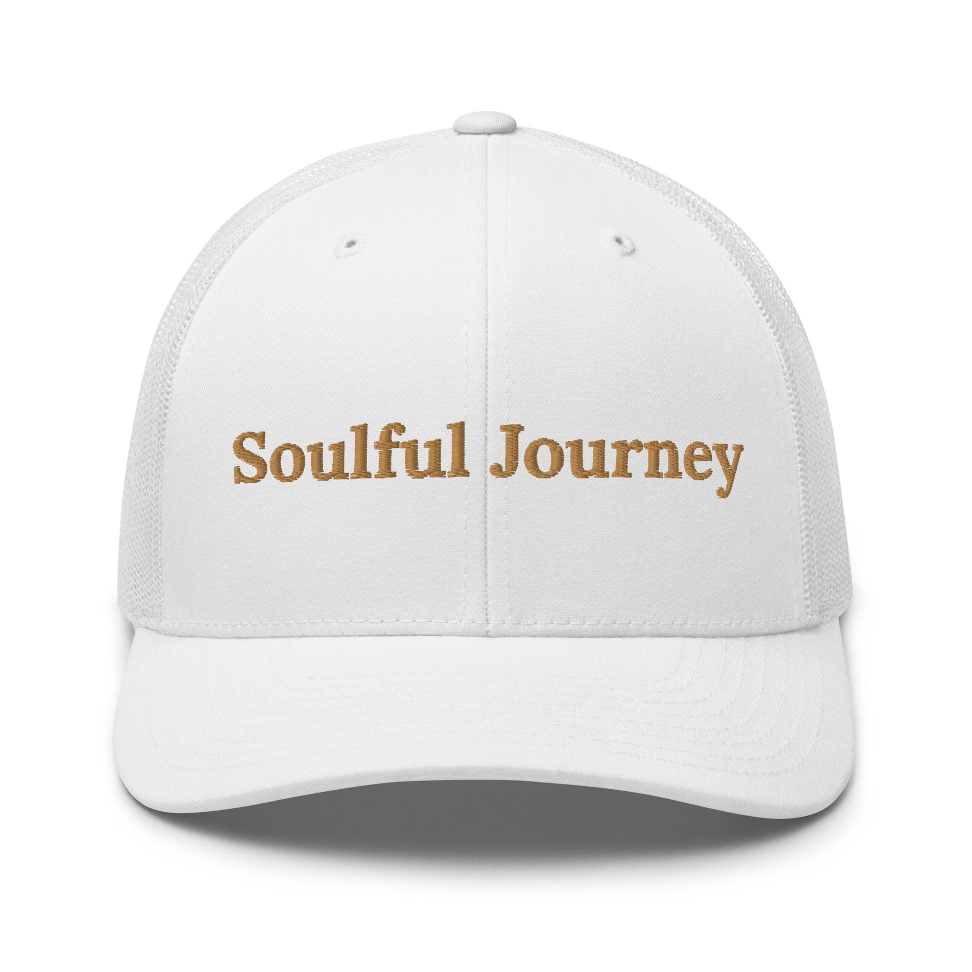 soulful journey embroidered trucker cap