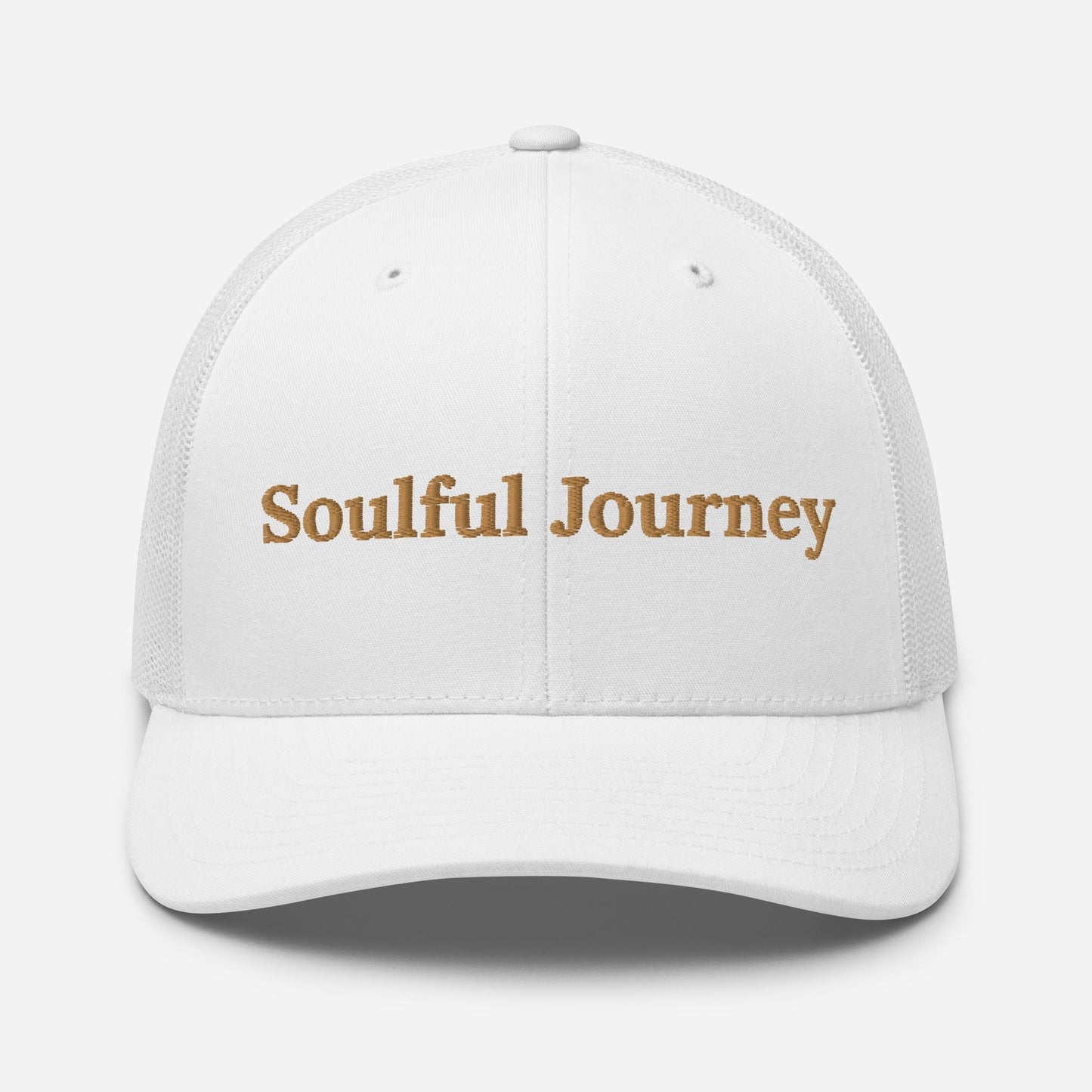 soulful journey embroidered trucker cap